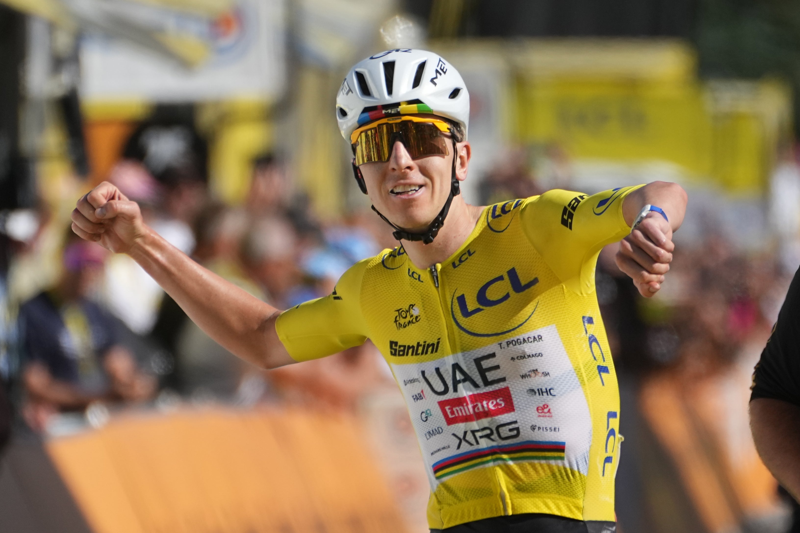 Tadej Pogacar keeps firm grim on Tour de France after thrilling Alpe d&rsquo;Huez finish