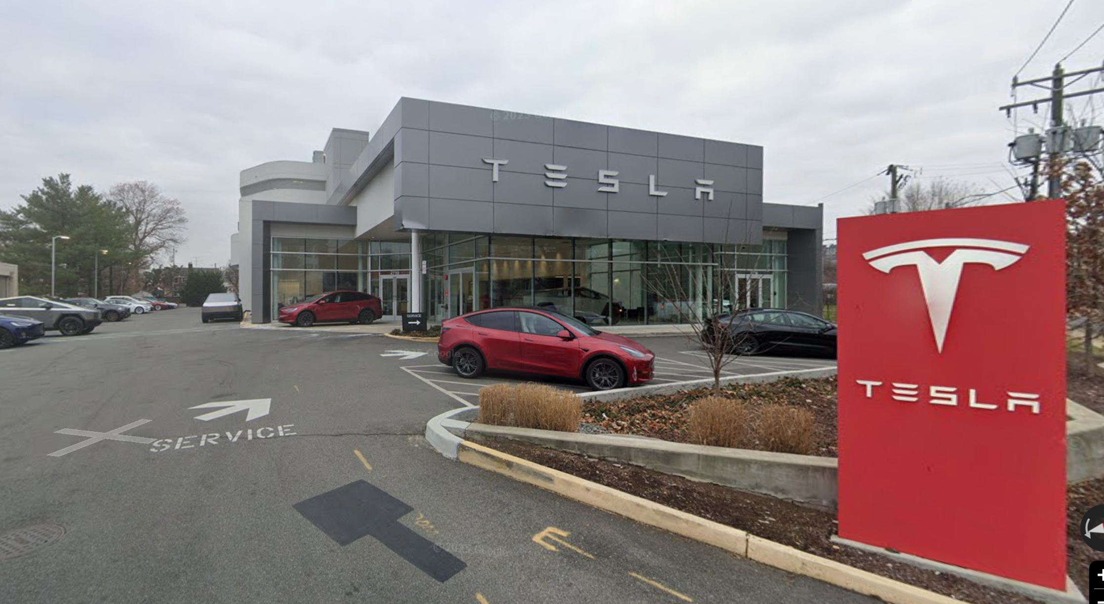 The Tesla showroom in Arlington, Virginia, where Lawgalet's test drive began, according to court filings