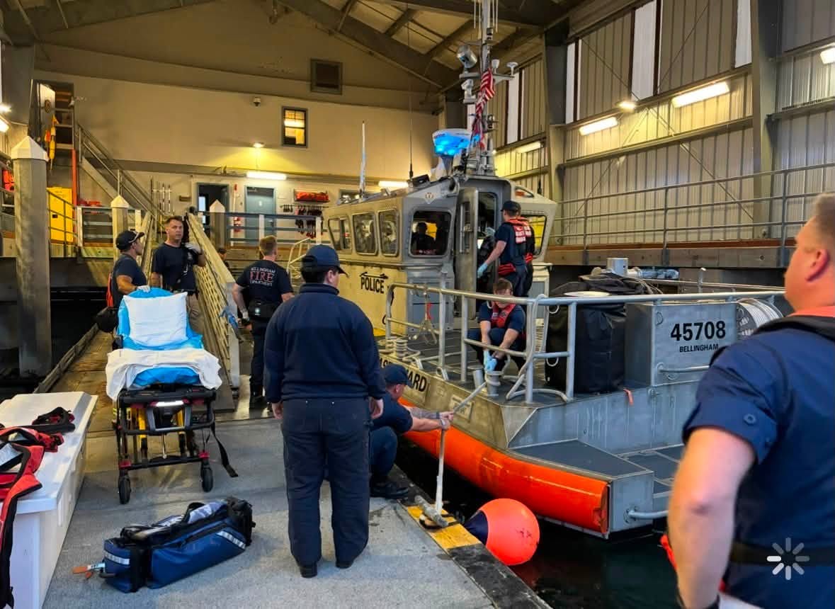 The Coast Guard launched multiple assets to assist with the rescue