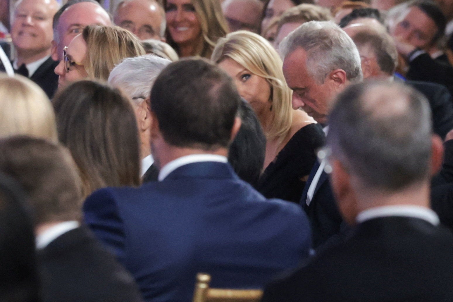 The president mostly avoided mocking his allies, though he joked that Health Secretary Robert F. Kennedy Jr. is a ‘piece of work’ who wanted to serve the guests at the dinner roadkill