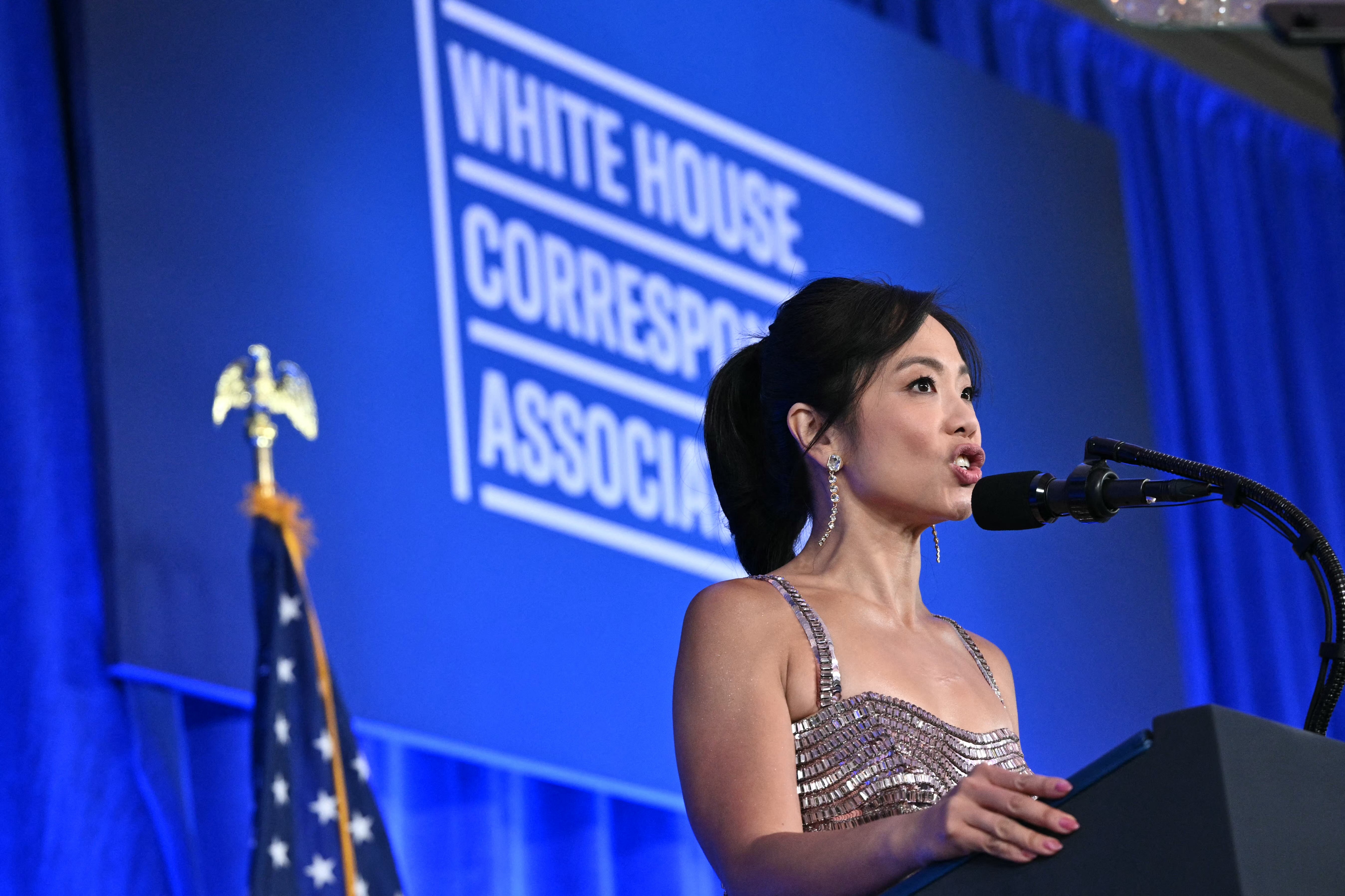 Multiple speakers on Friday, including CBS News White House correspondent Weijia Jiang, referenced the president’s attempts to sideline and intimidate journalists throughout his time in office