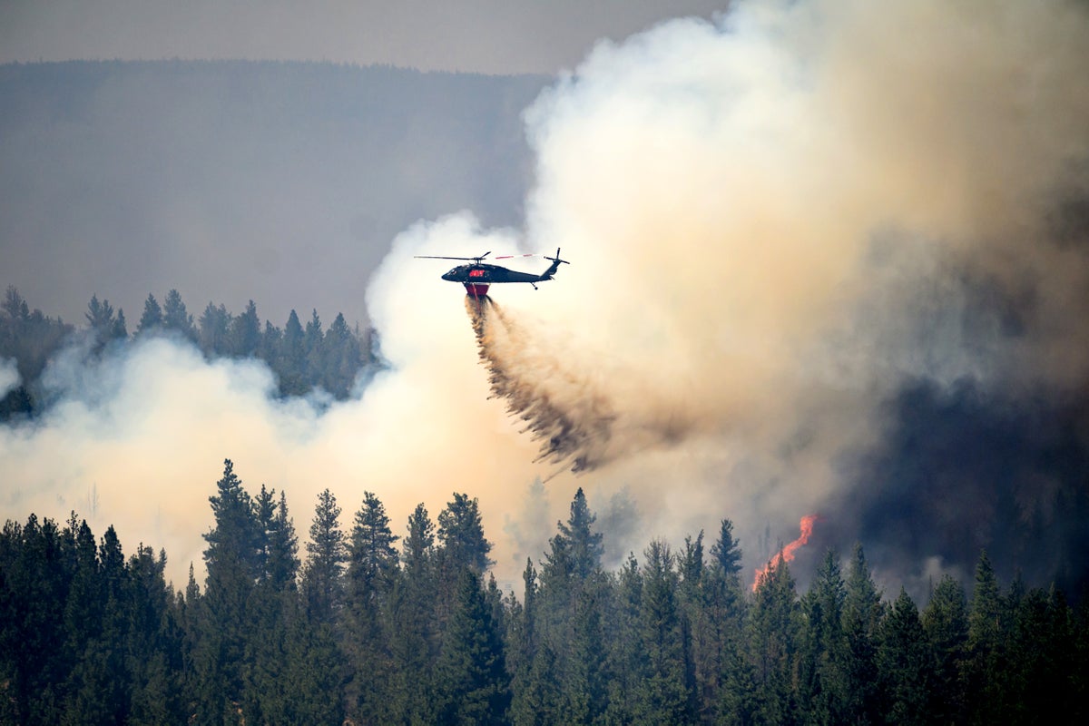 Oregon firefighters battle dozens of wildfires as hot, windy weather approaches