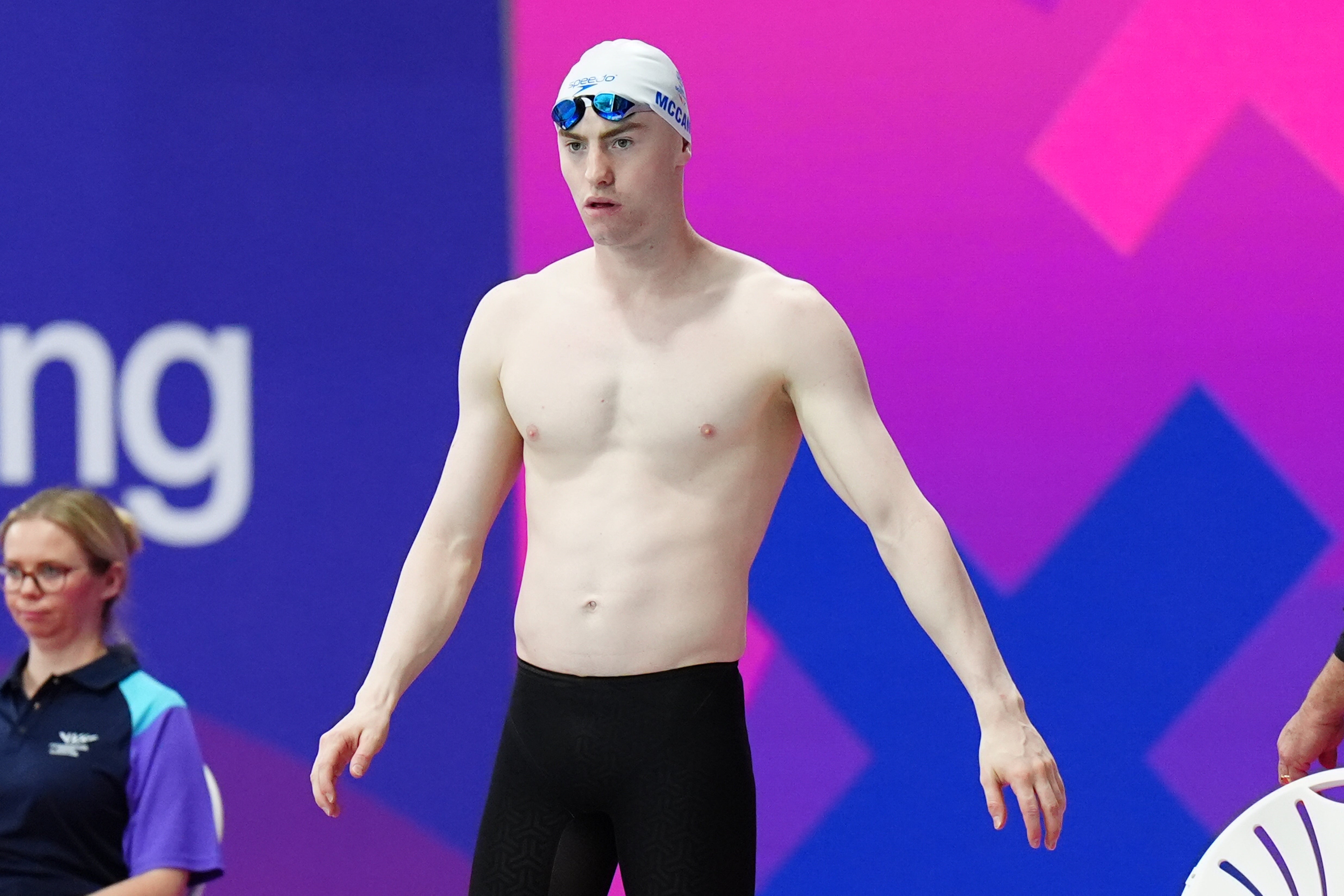 Sean McCann was delighted to reach the final of the men’s 400m freestyle (Jane Barlow/PA)