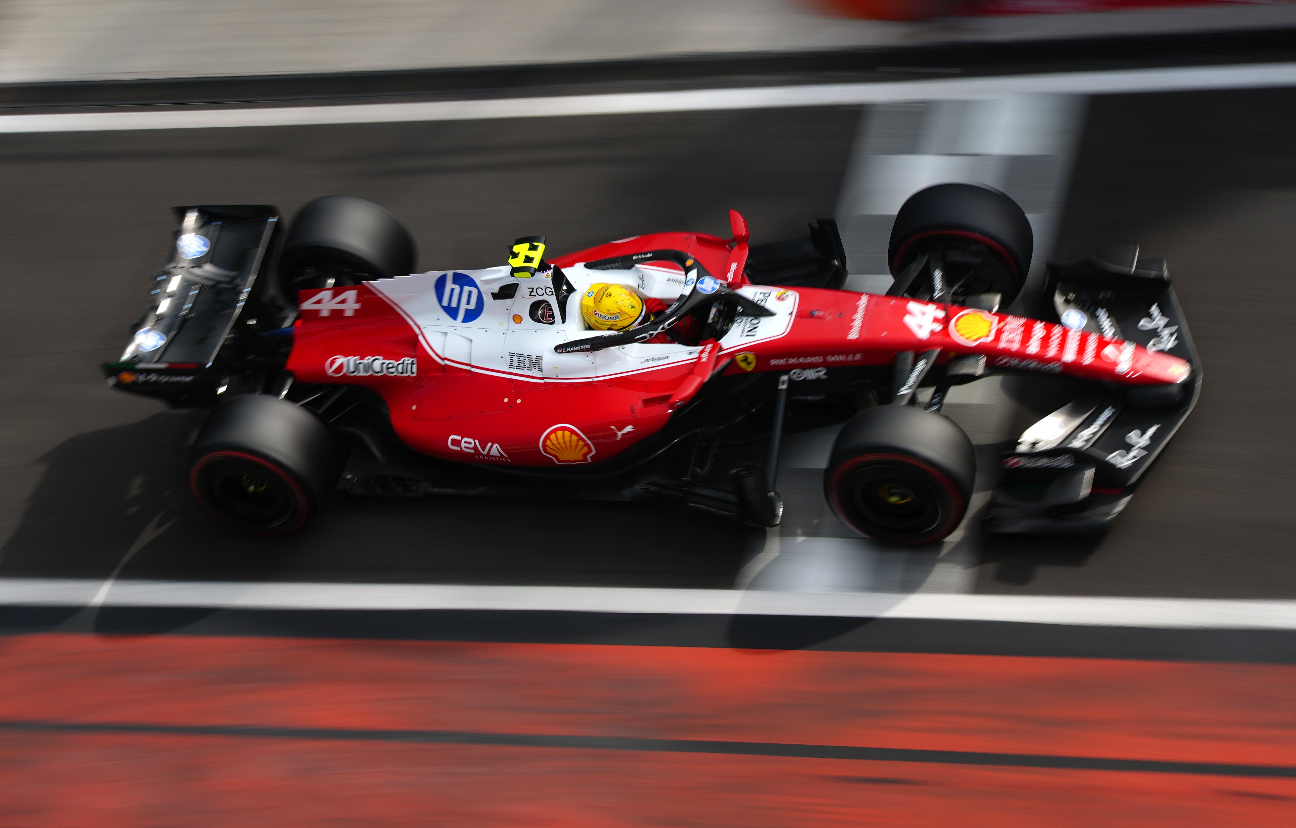 Lewis Hamilton is yet to be on pole for Ferrari