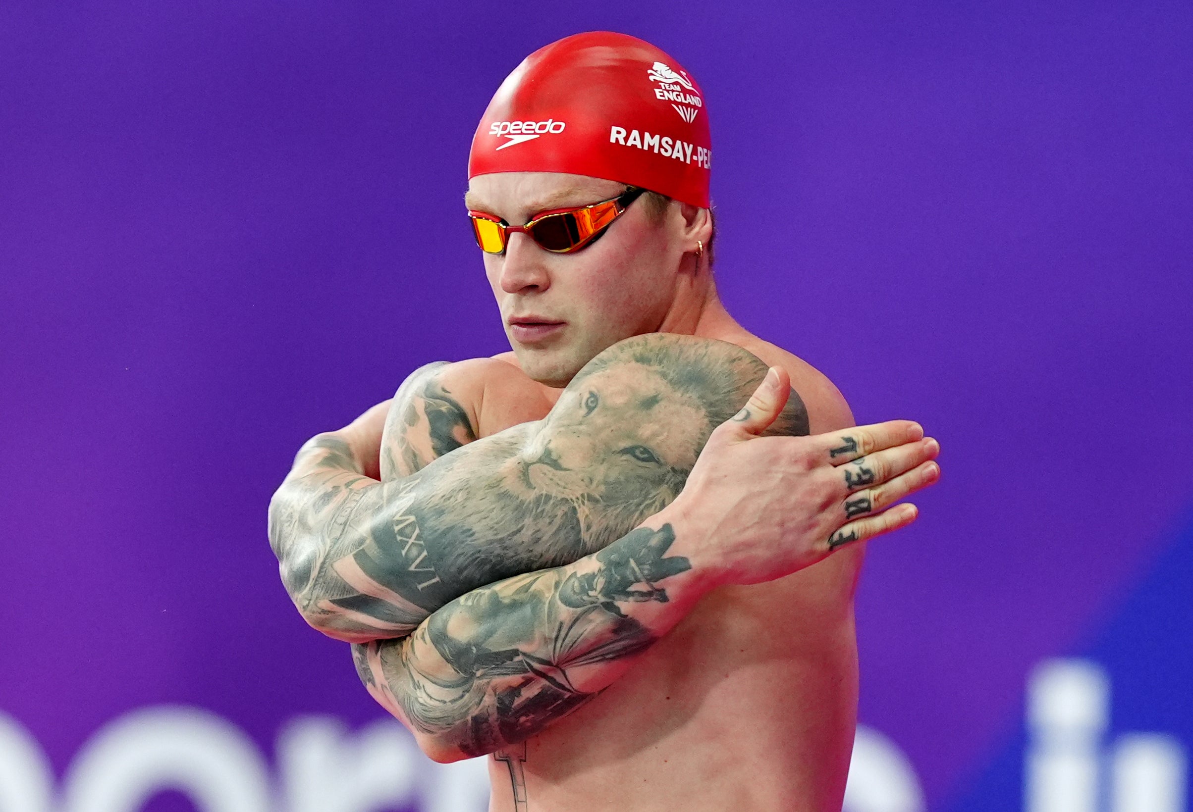 Adam Ramsay-Peaty missed out on reclaiming his Commonwealth Games 100m breaststroke title (Jane Barlow/PA).