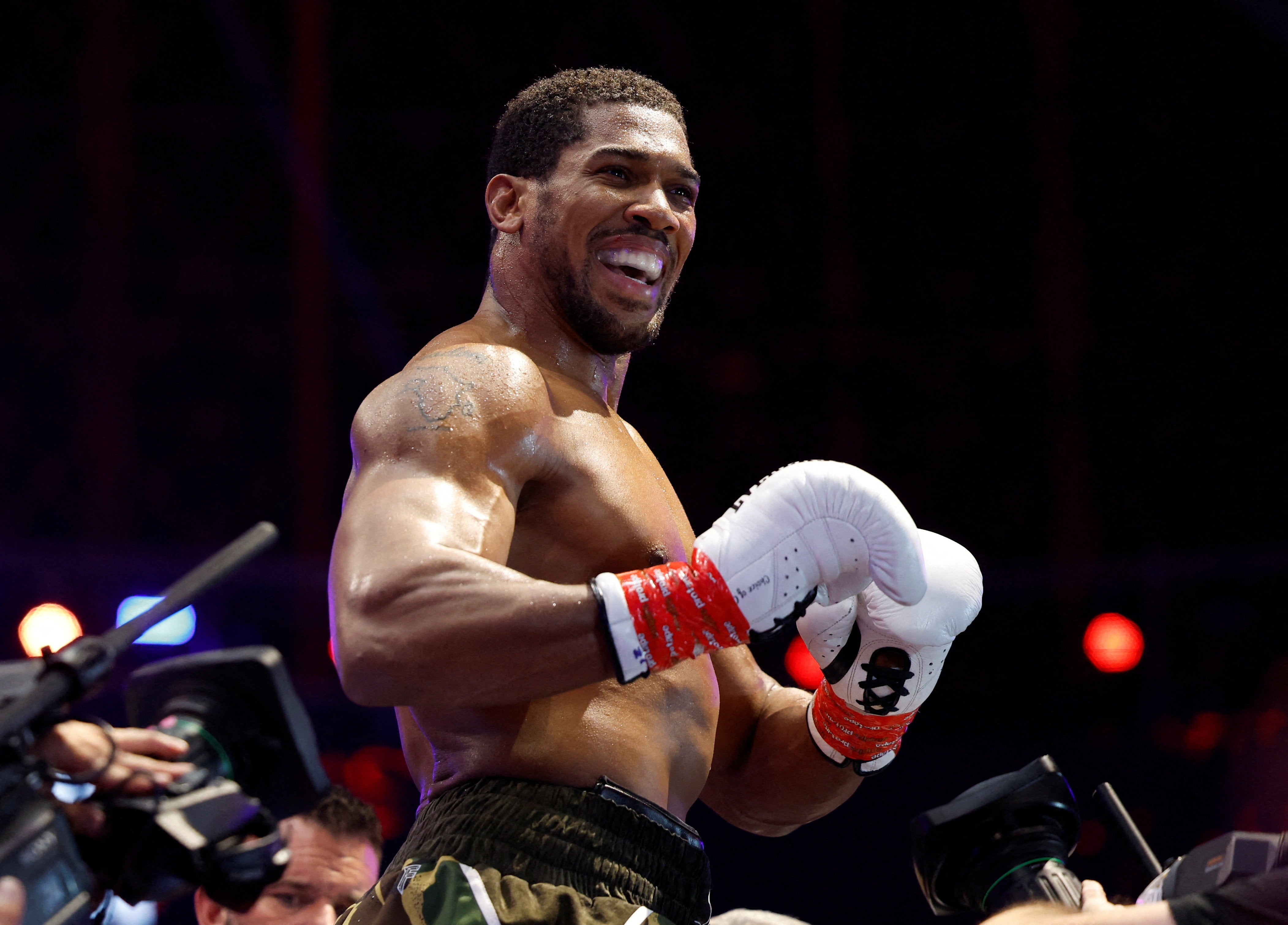 Joshua can now prepare for an all-British showdown against Tyson Fury