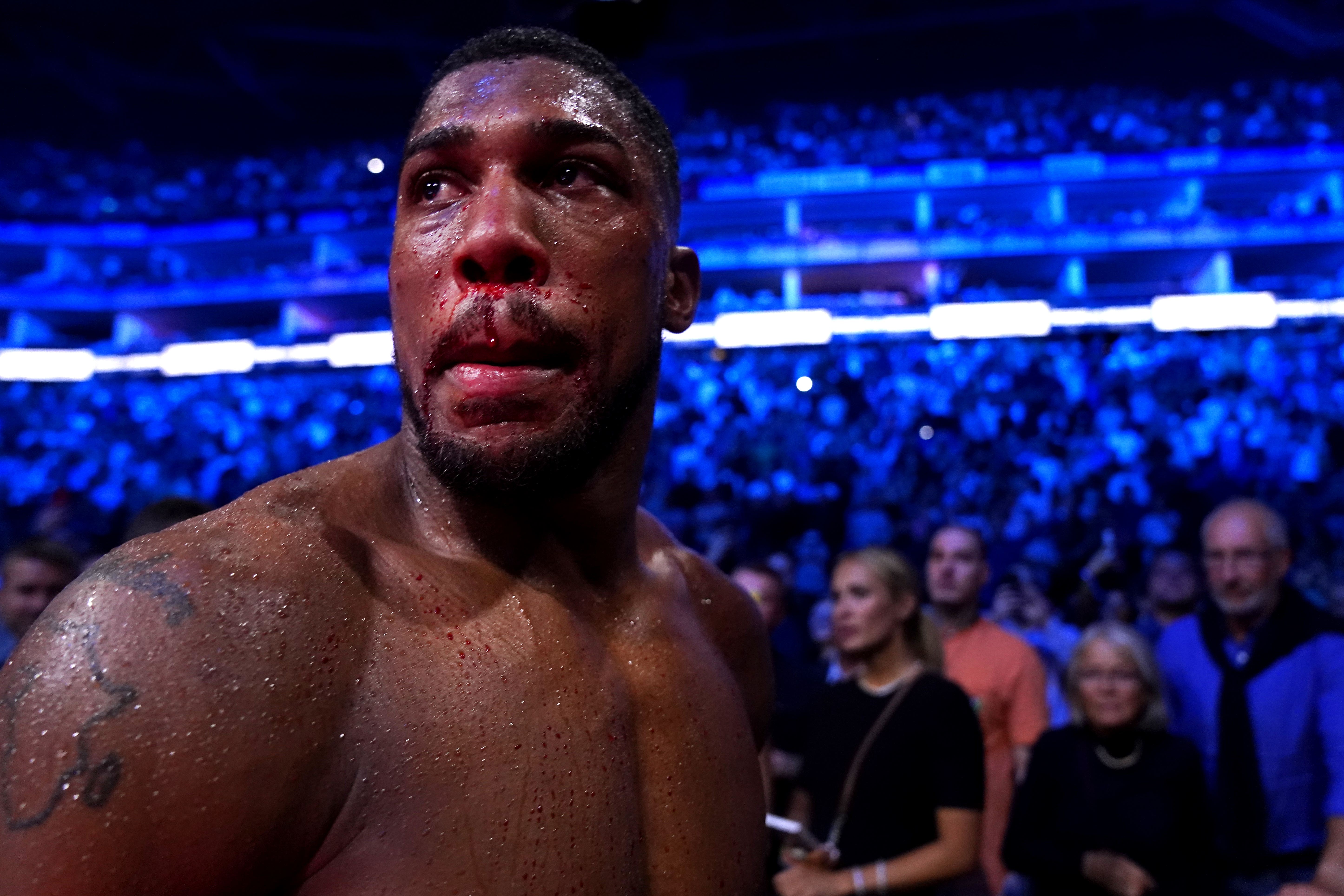 Joshua climbed off the canvas to avoid a major upset