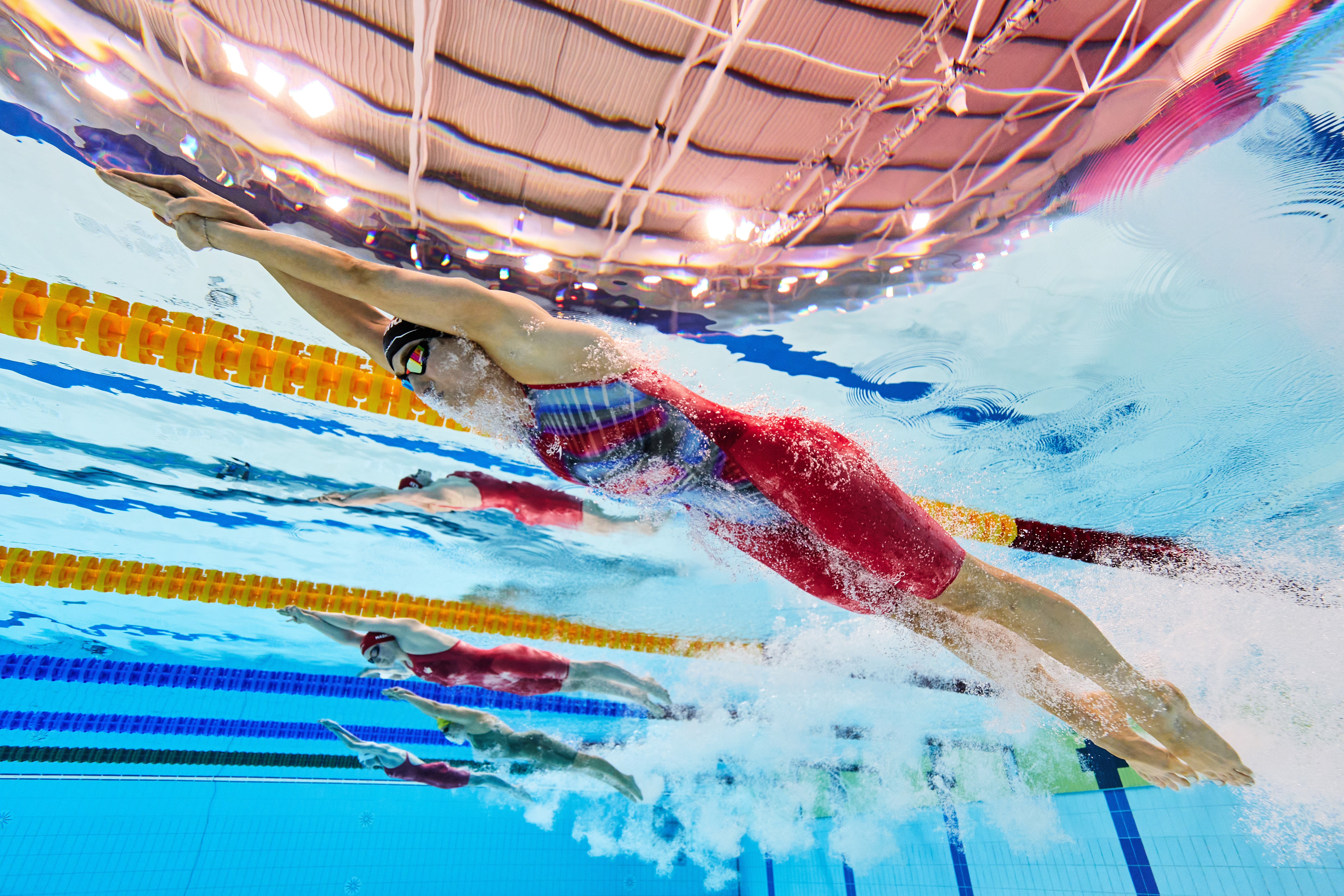 Commonwealth Games swimming races were held at the Tollcross center over the last few days