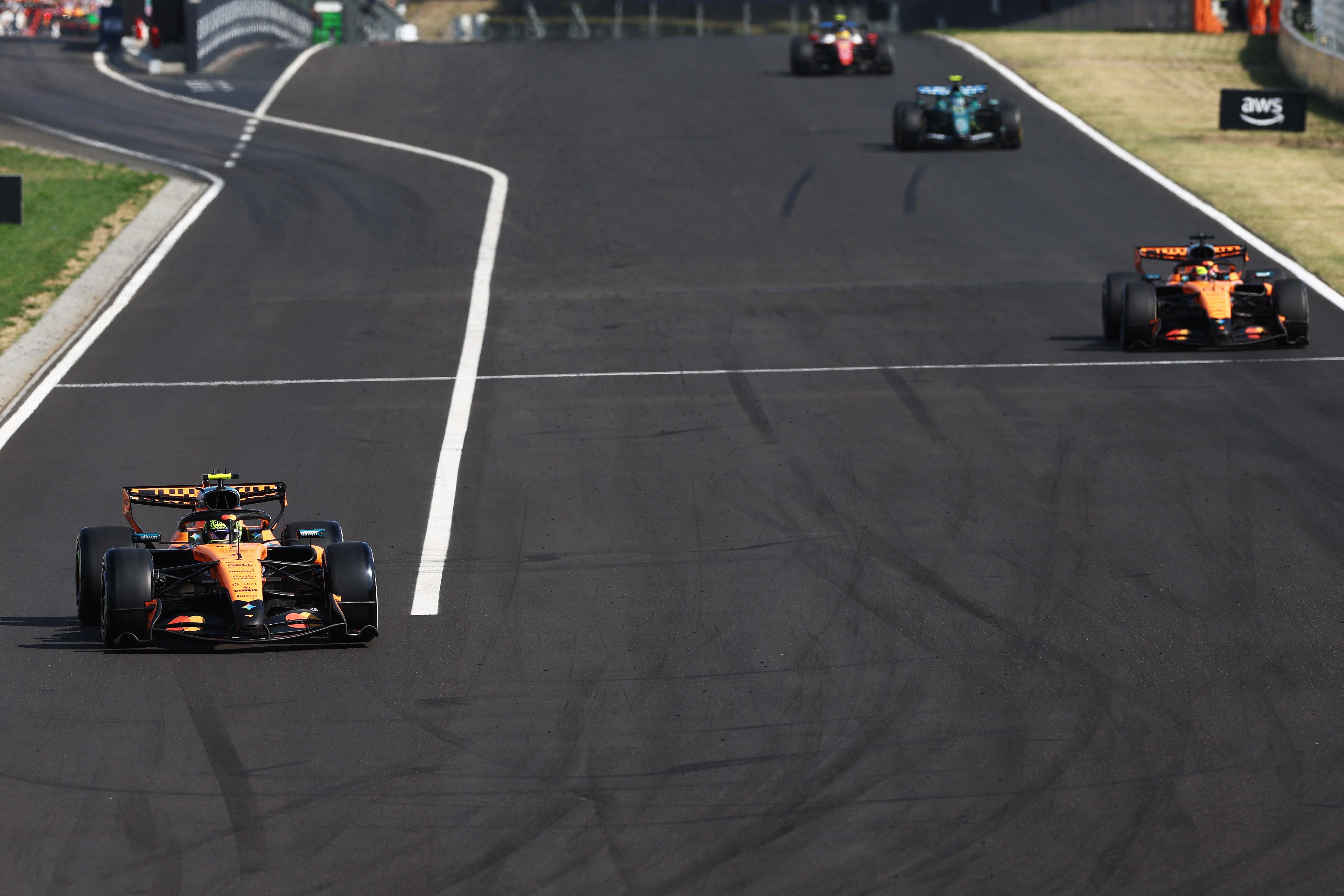 Oscar Piastri was usurped by Lando Norris after his involvement in a crash (Getty)