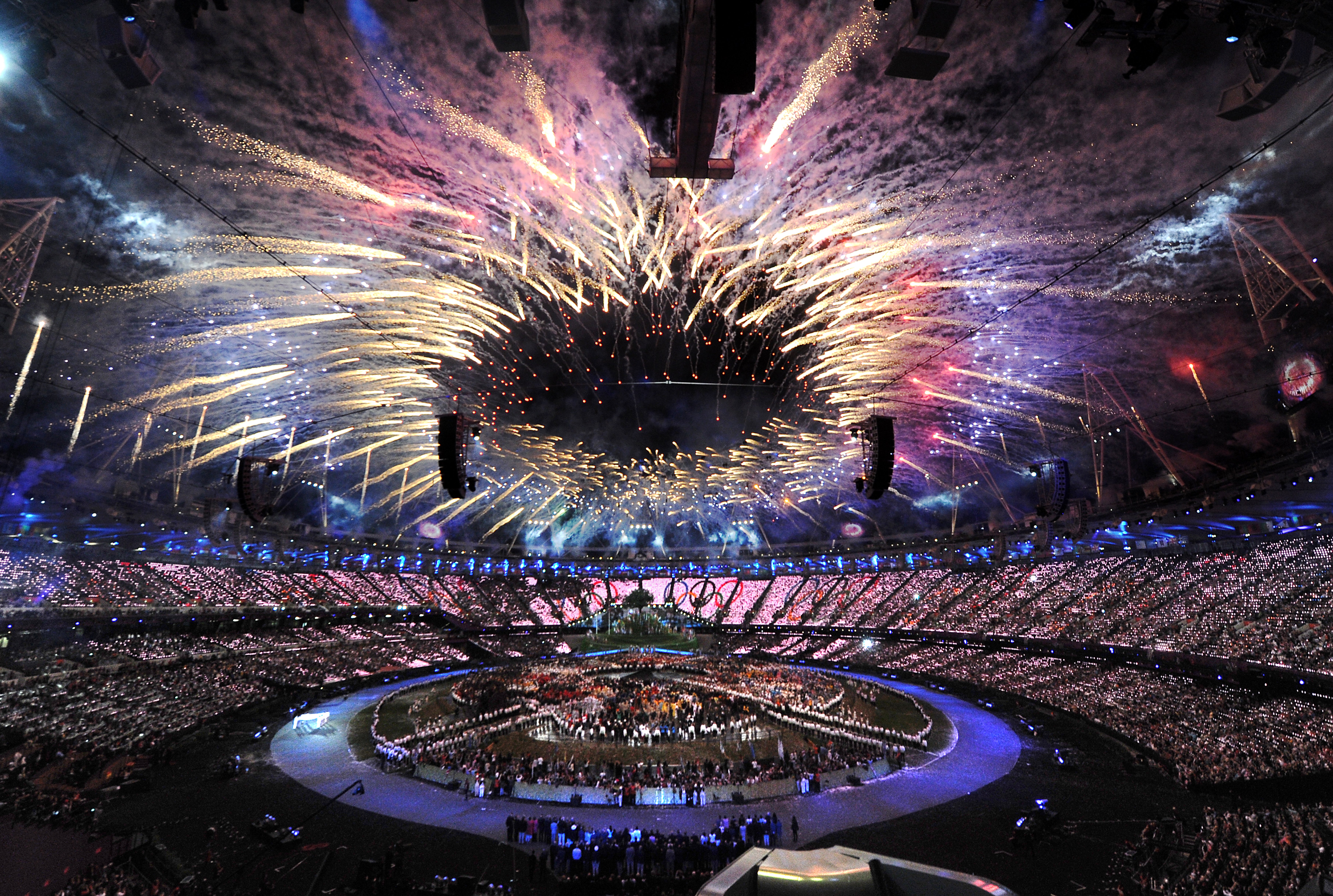 The London Olympic Games officially got under way with a lavish opening ceremony on this day in 2012. (Anthony Devlin/PA)