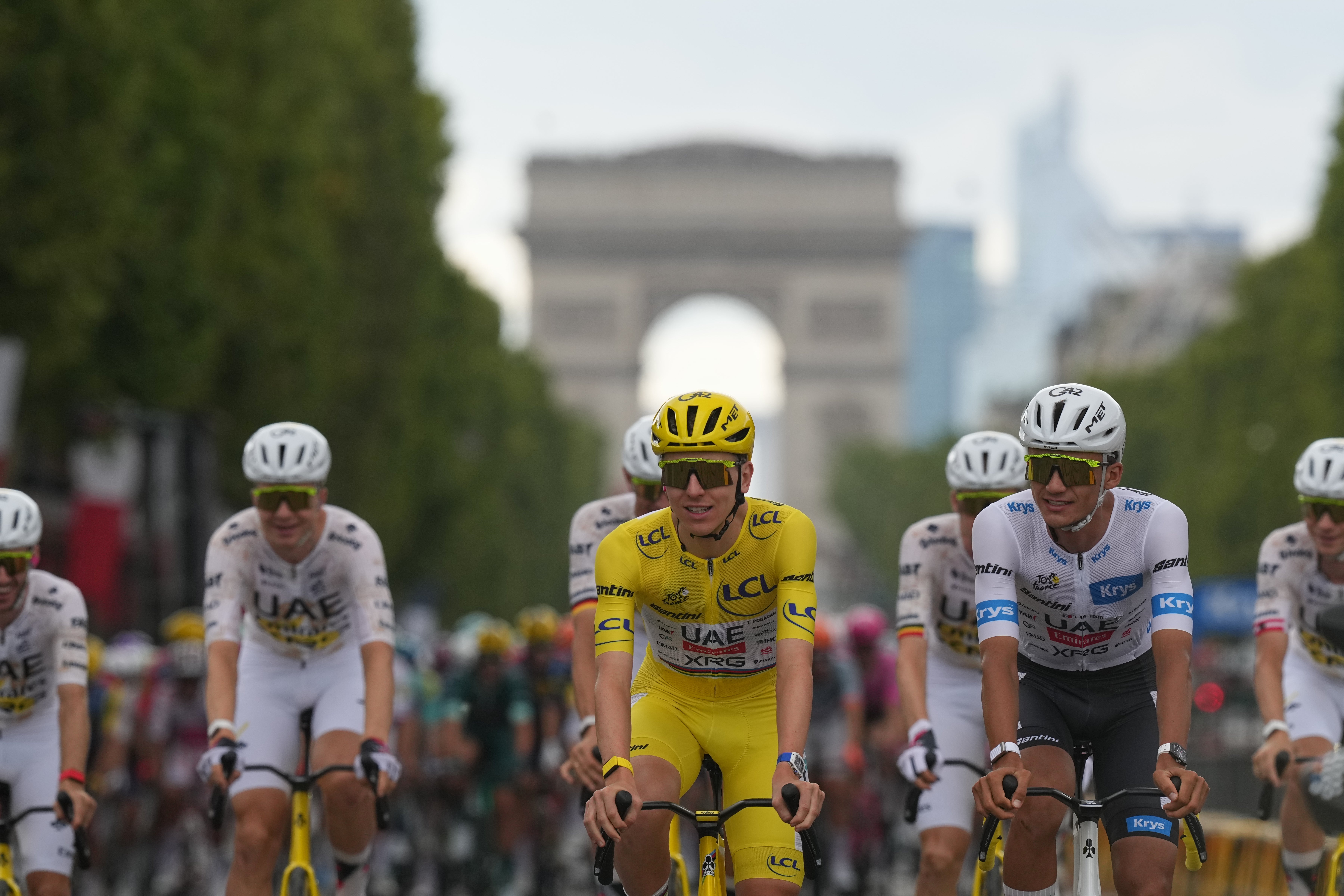 Tadej Pogacar claimed another yellow jersey (AP)
