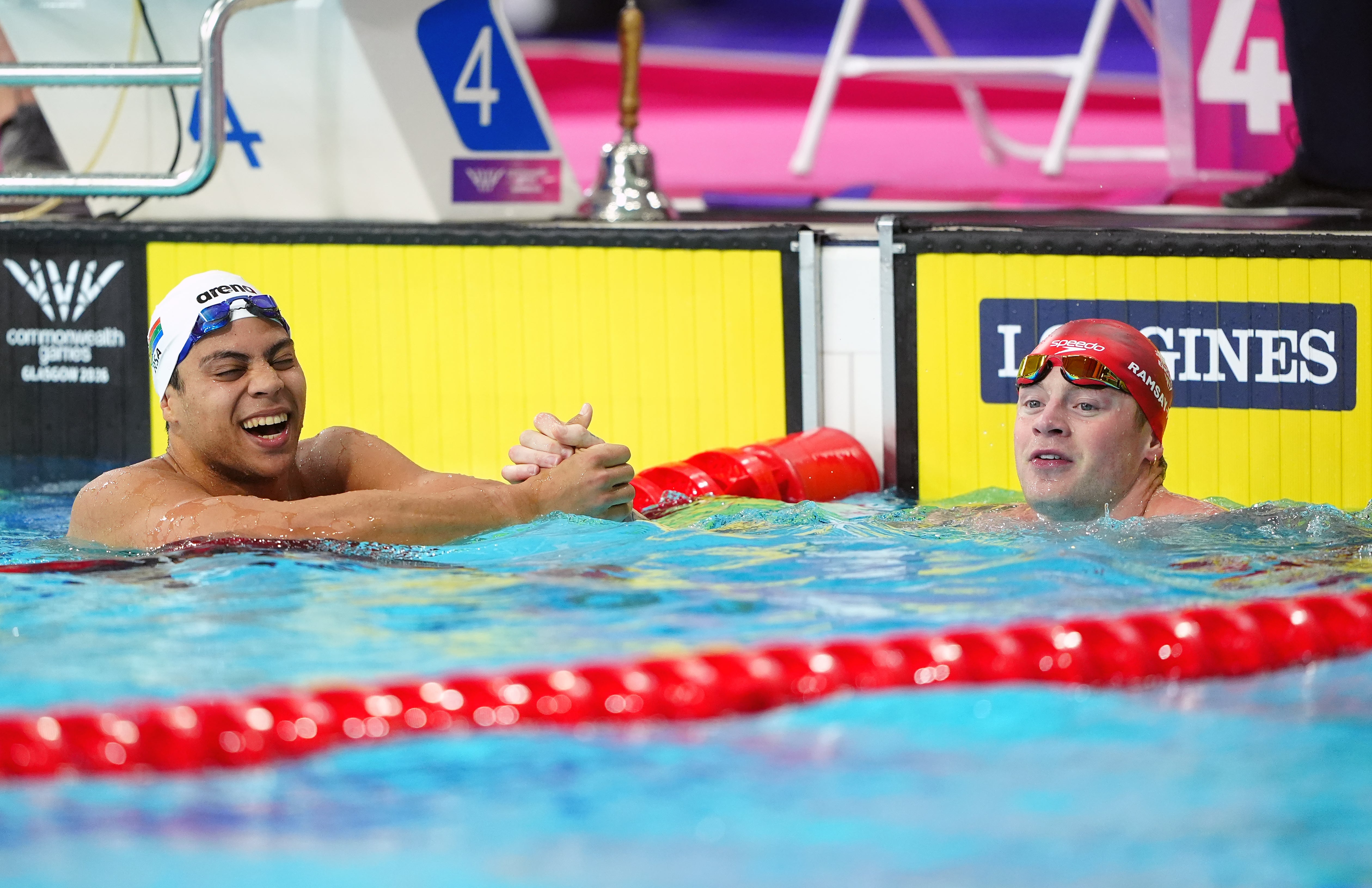 Adam Ramsay-Peaty, right, came second in his semi-final (Owen Humphreys/PA)