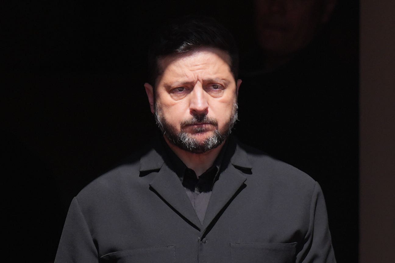 Ukrainian President Volodymyr Zelensky is set to visit the UK on Monday (Niall Carson/PA)