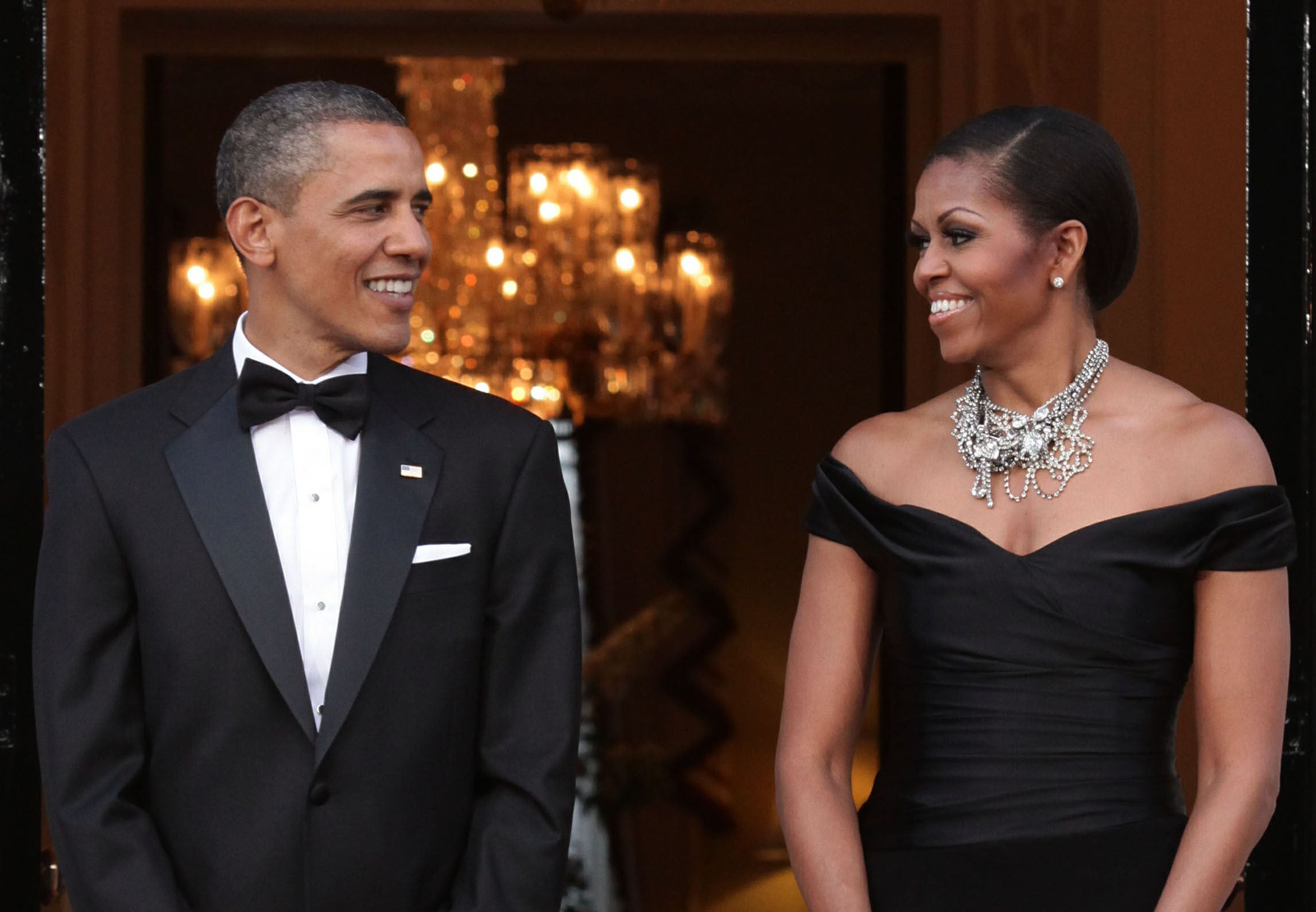 Barack and Michelle Obama during a state visit to the UK during his presidency (PA) (PA Archive)