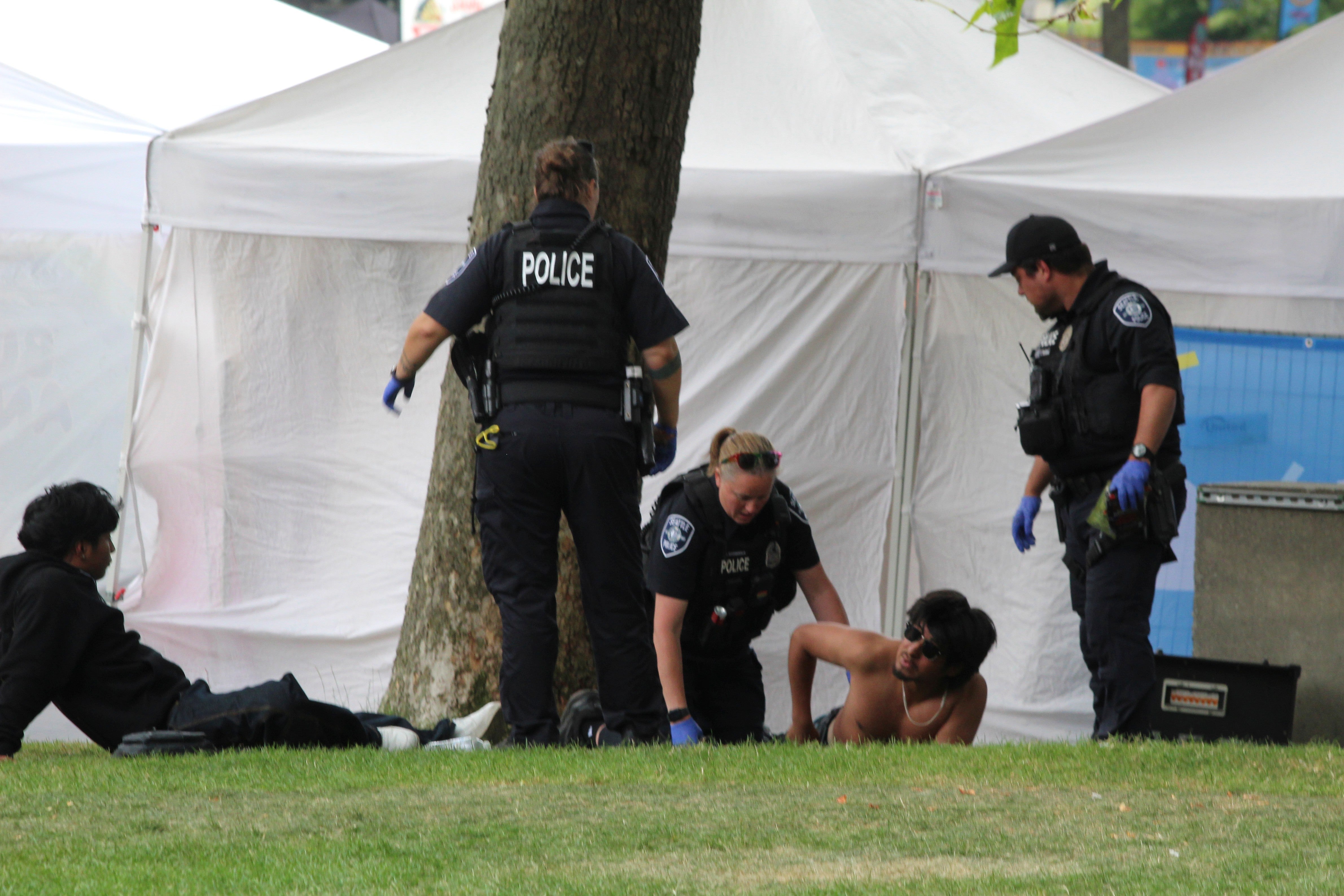 As bullets rang out, vendors abandoned food stalls and fled alongside festivalgoers