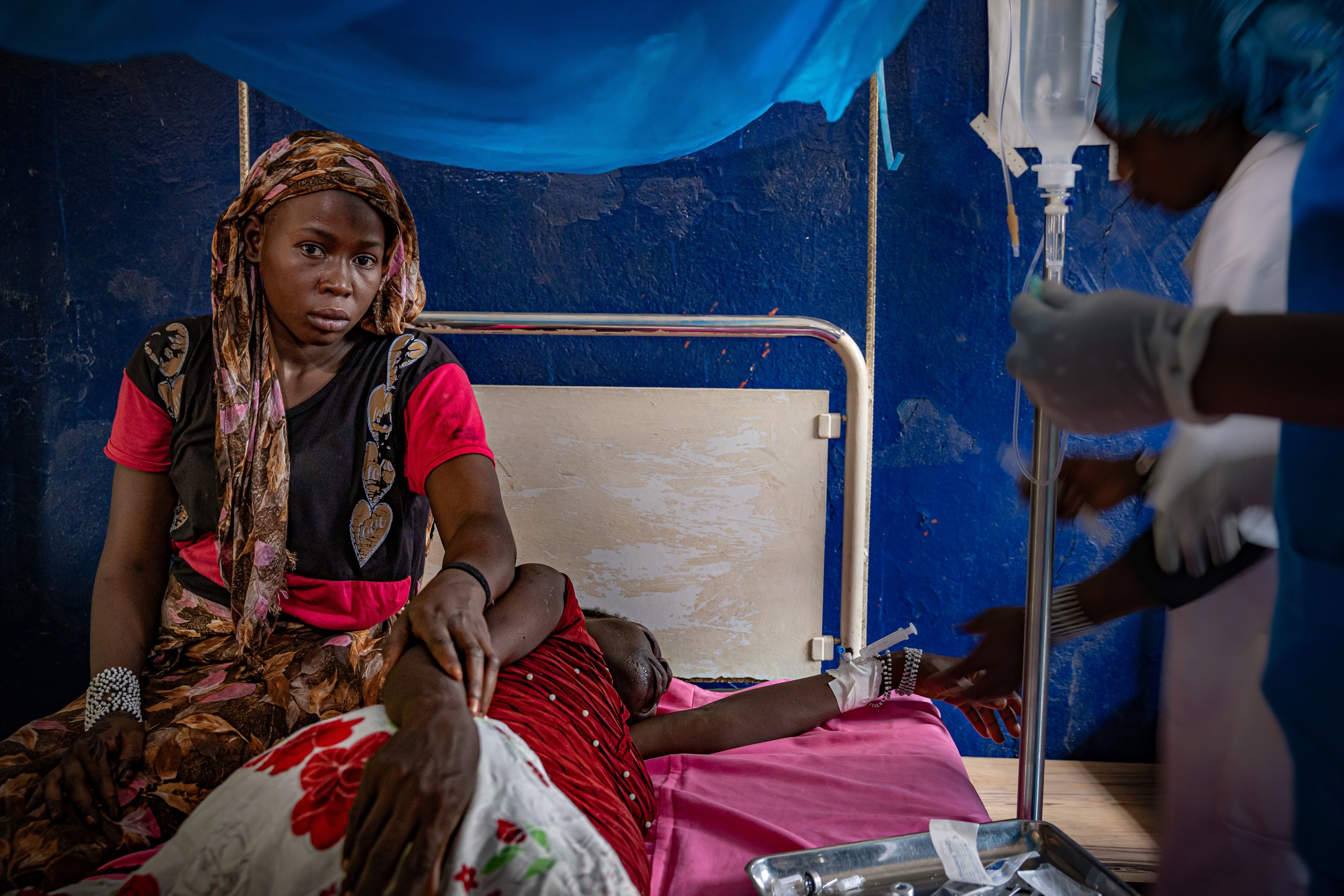 Radiya confirms her aunt Amna who has malaria, just lost her baby at 9 months and nearly bled to death herself