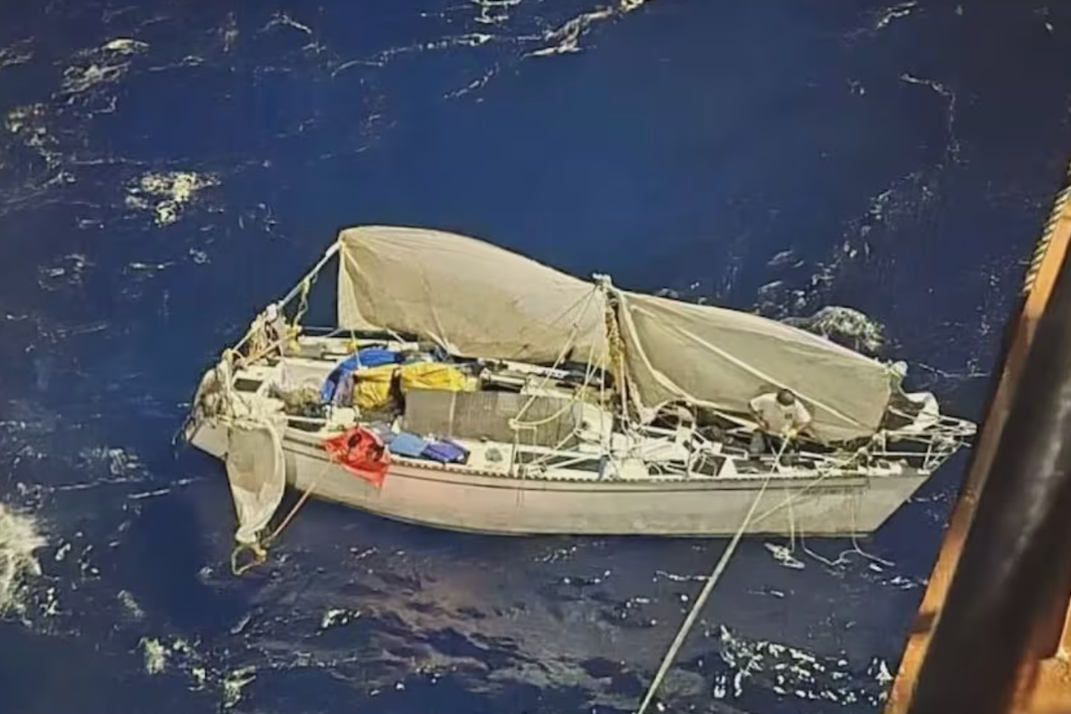 Man stranded for a month in Pacific Ocean after sailboat nightmare reveals how he survived