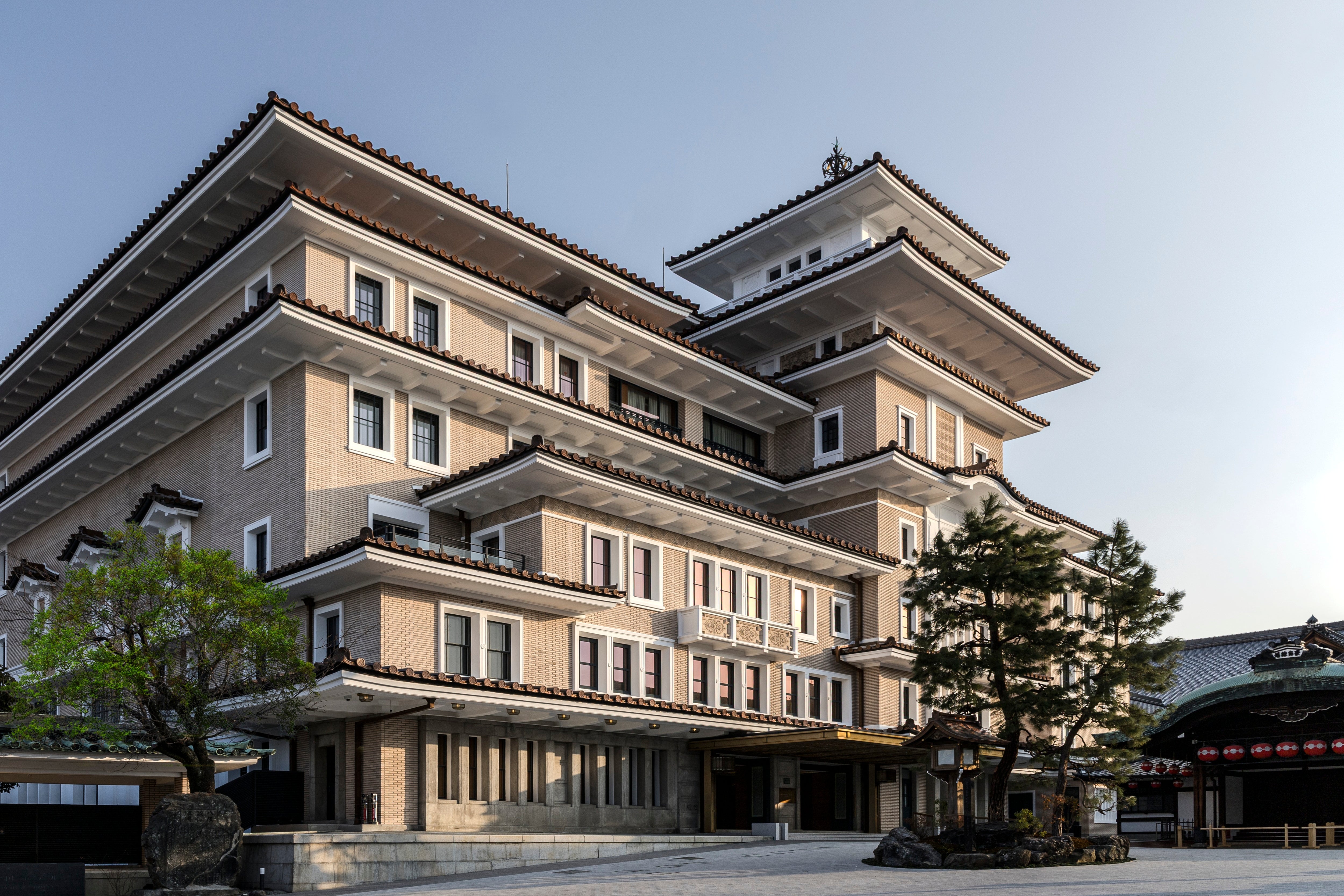 The Imperial Hotel has a grand tiered, pagoda-like facade (Masatomo Moriyama)