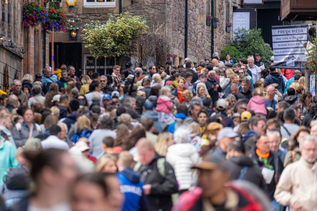 In 2024, there were a total of 5.05 million overnight visits to Edinburgh (Getty Images)