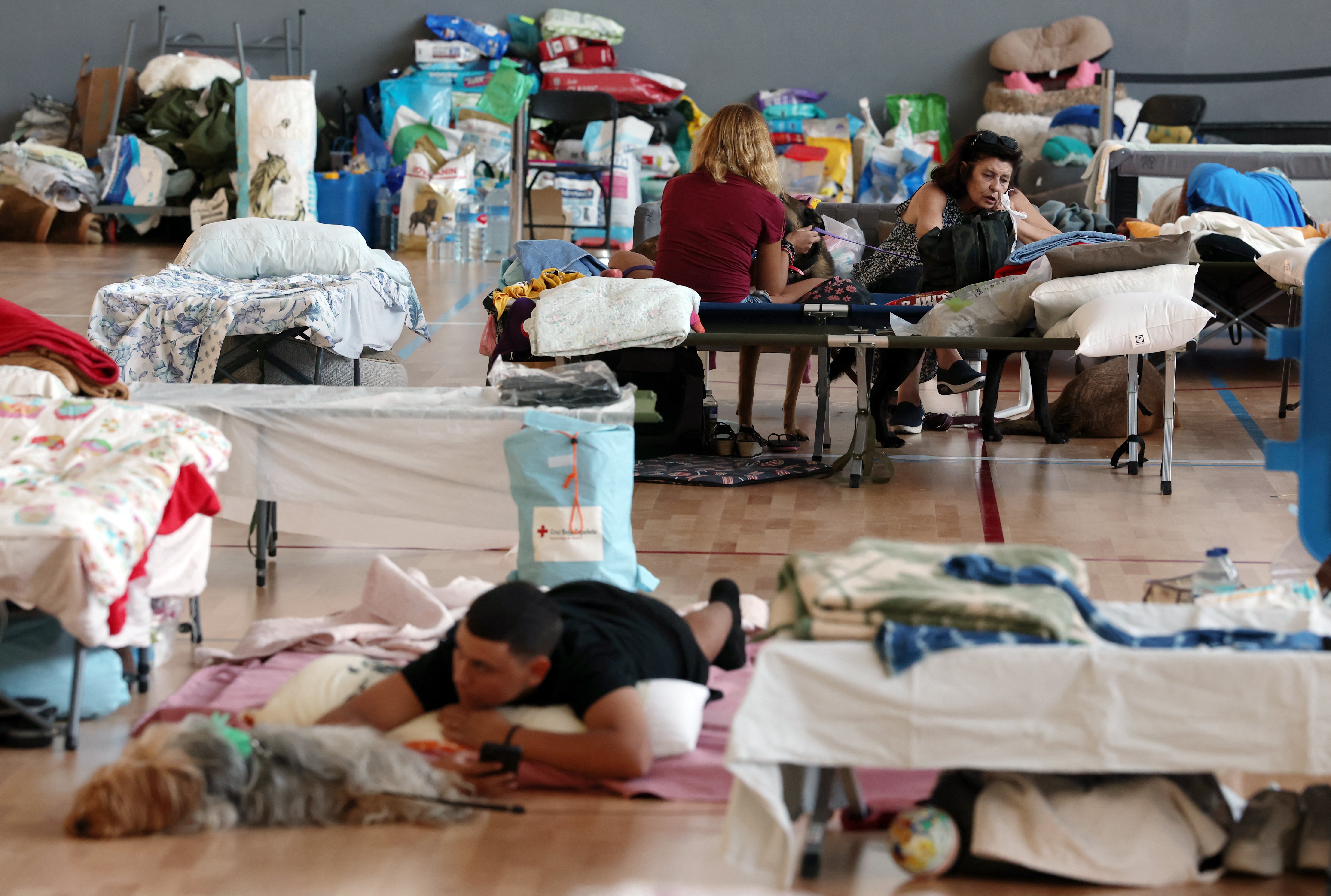 The wildfires around the Spanish capital have forced 116,000 people to flee their homes, according to Spanish authorities (AFP/Getty)