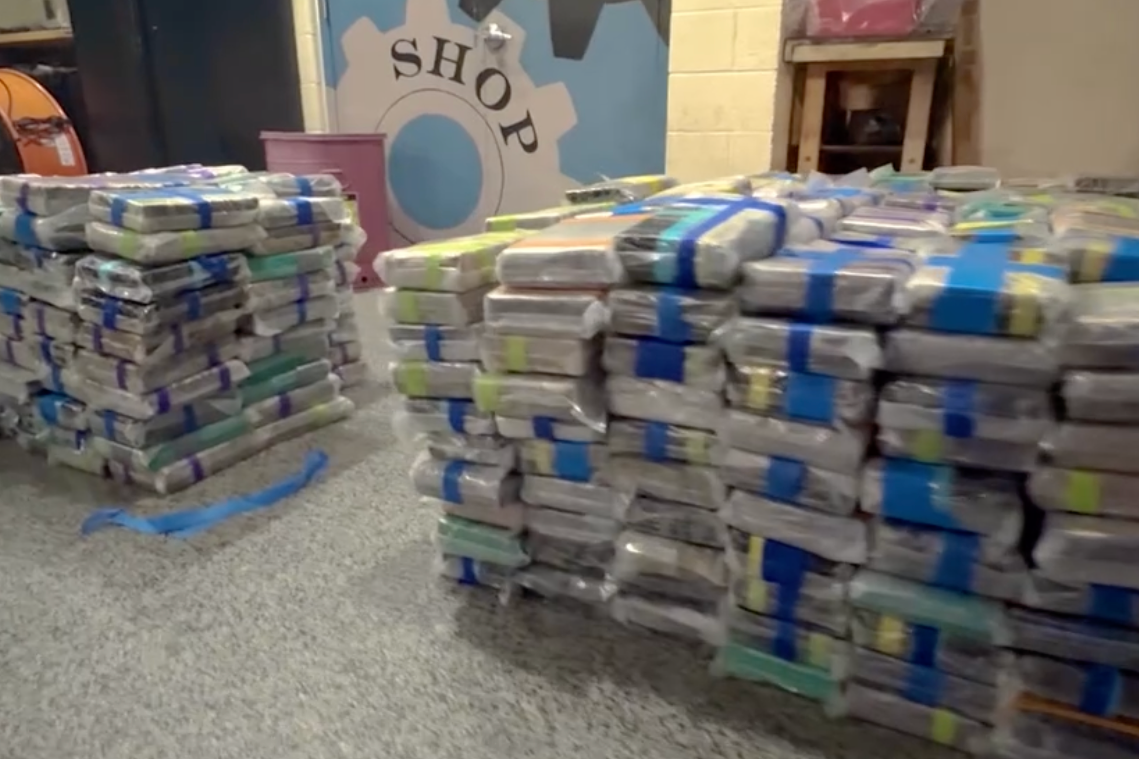 U.S. Coast Guard and Board Patrol personnel seized approximately 3,715 pounds of cocaine worth an estimated $28 million from a suspected drug-smuggling vessel in December 2025 (US Coast Guard)