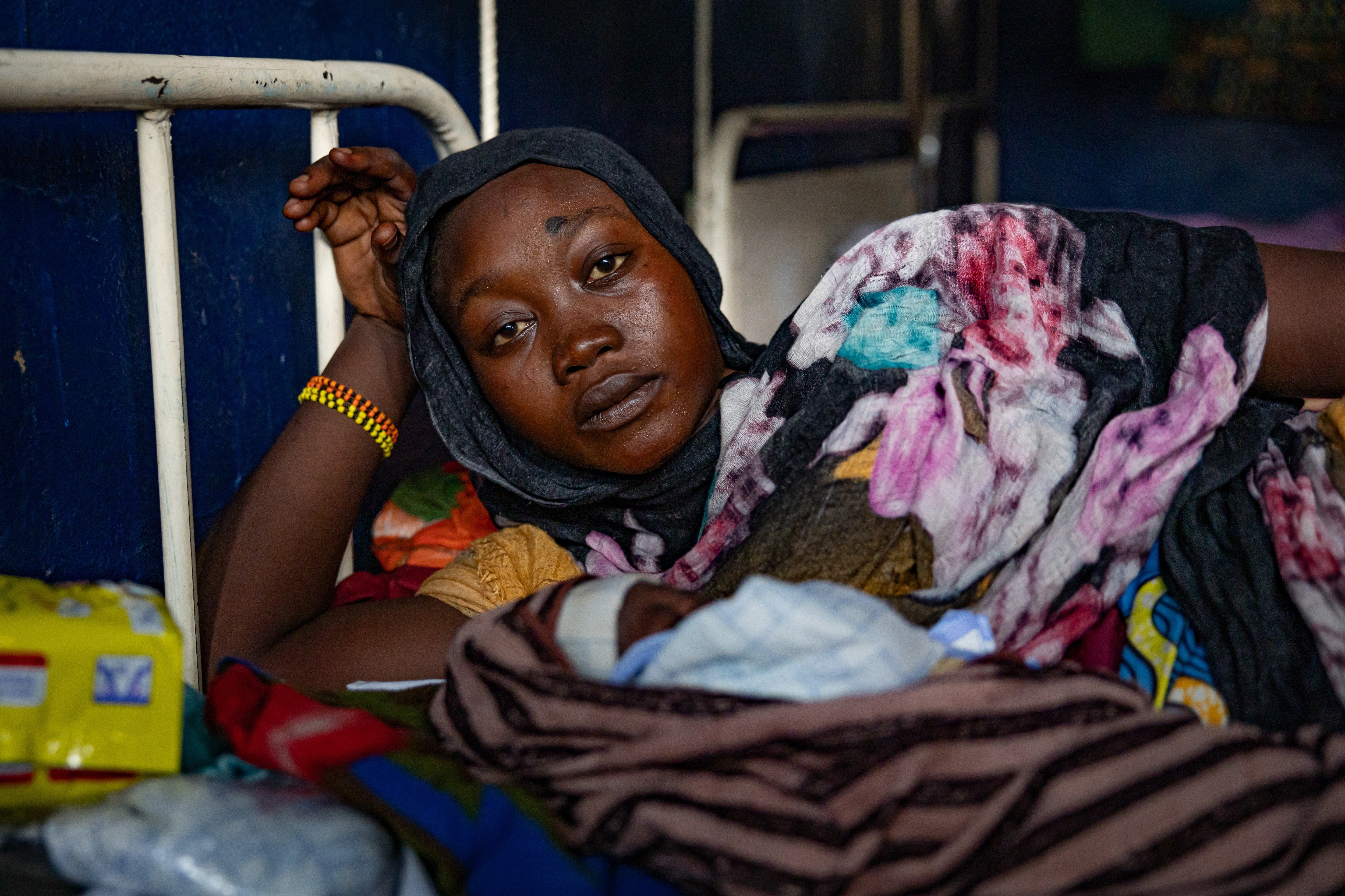 A refugee from Sudan at a health facility in the Central African Republic