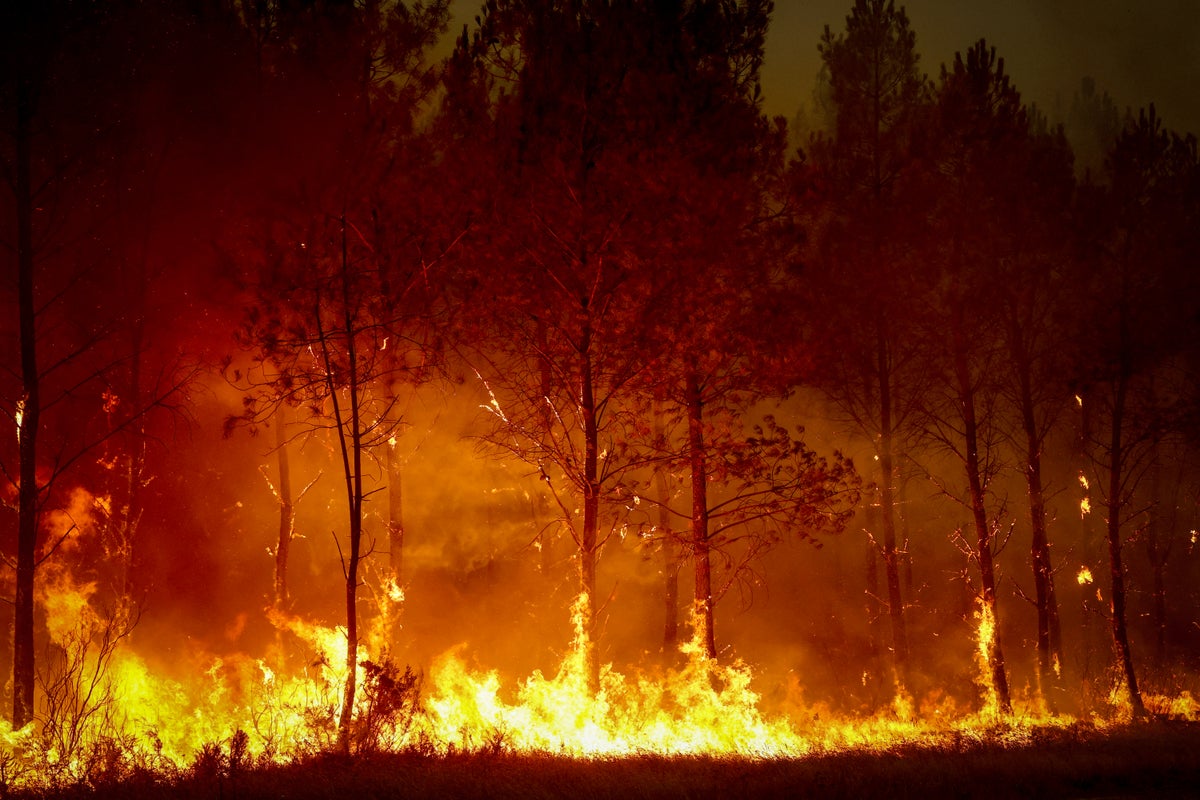 France and Spain battle unprecedented wildfires ahead of 40C heatwave
