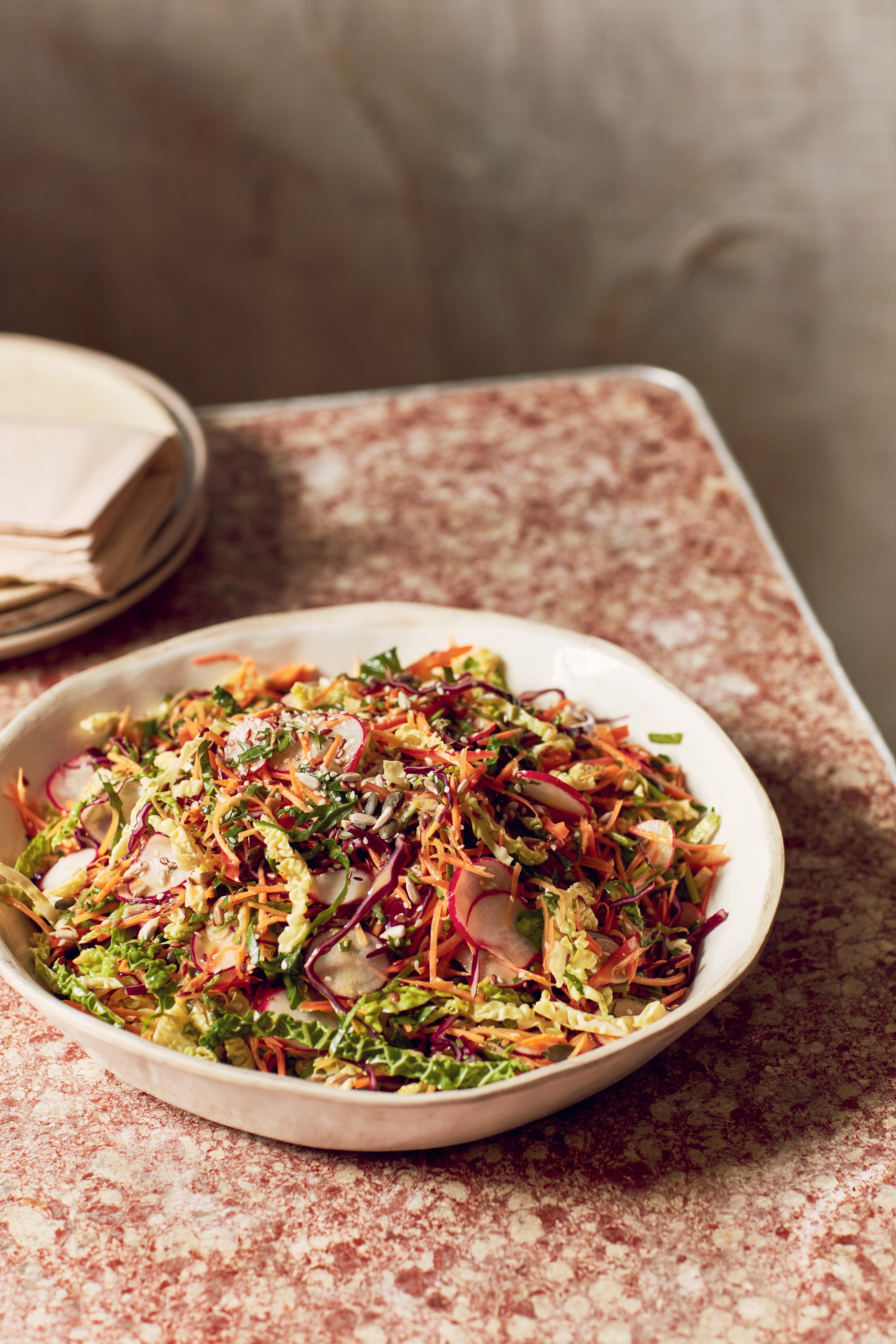 A bright, crunchy salad that brings every colour to the table