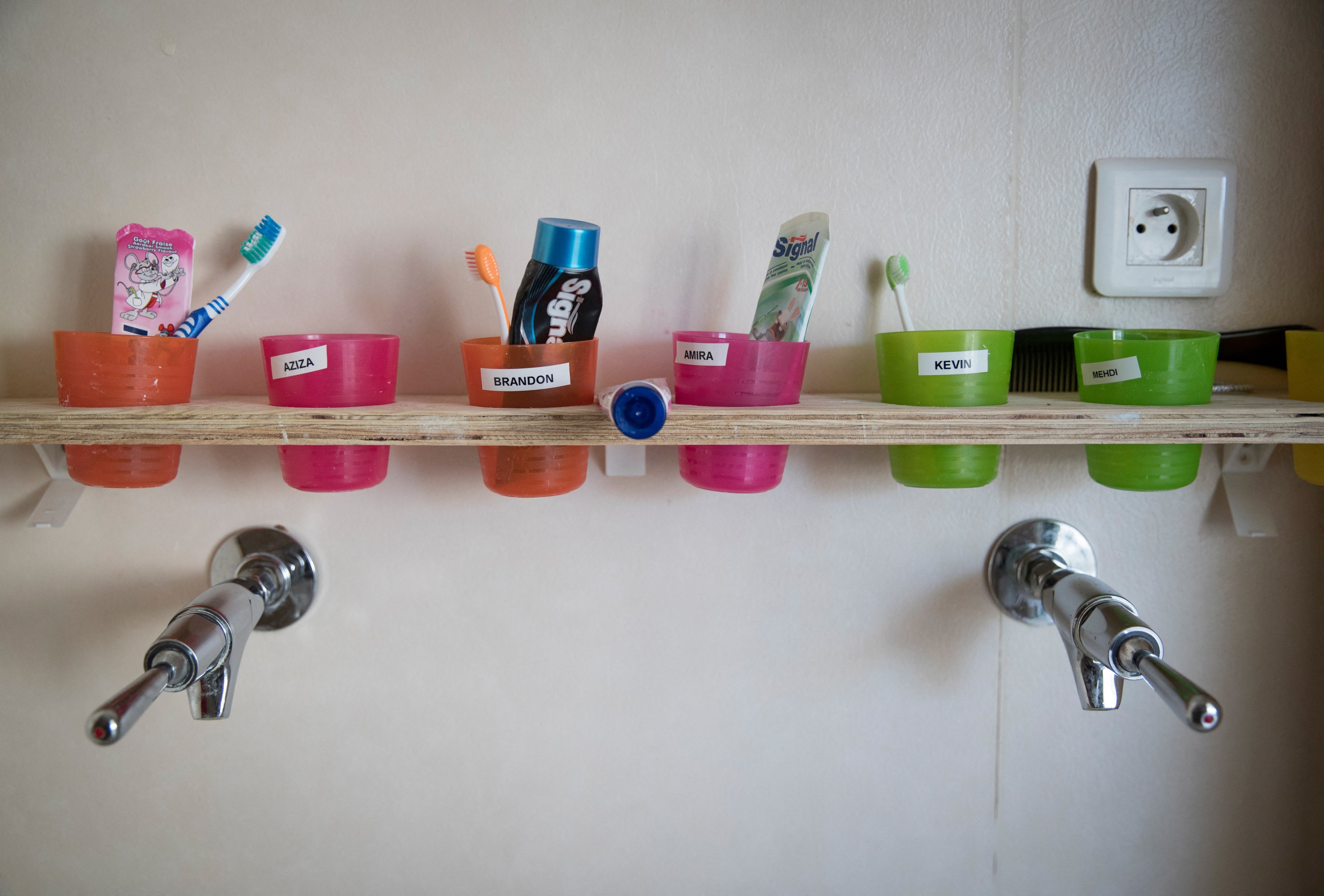 Toothbrush holders look harmless from the outside. But the insides can harbor tons of germs (AFP via Getty Images)