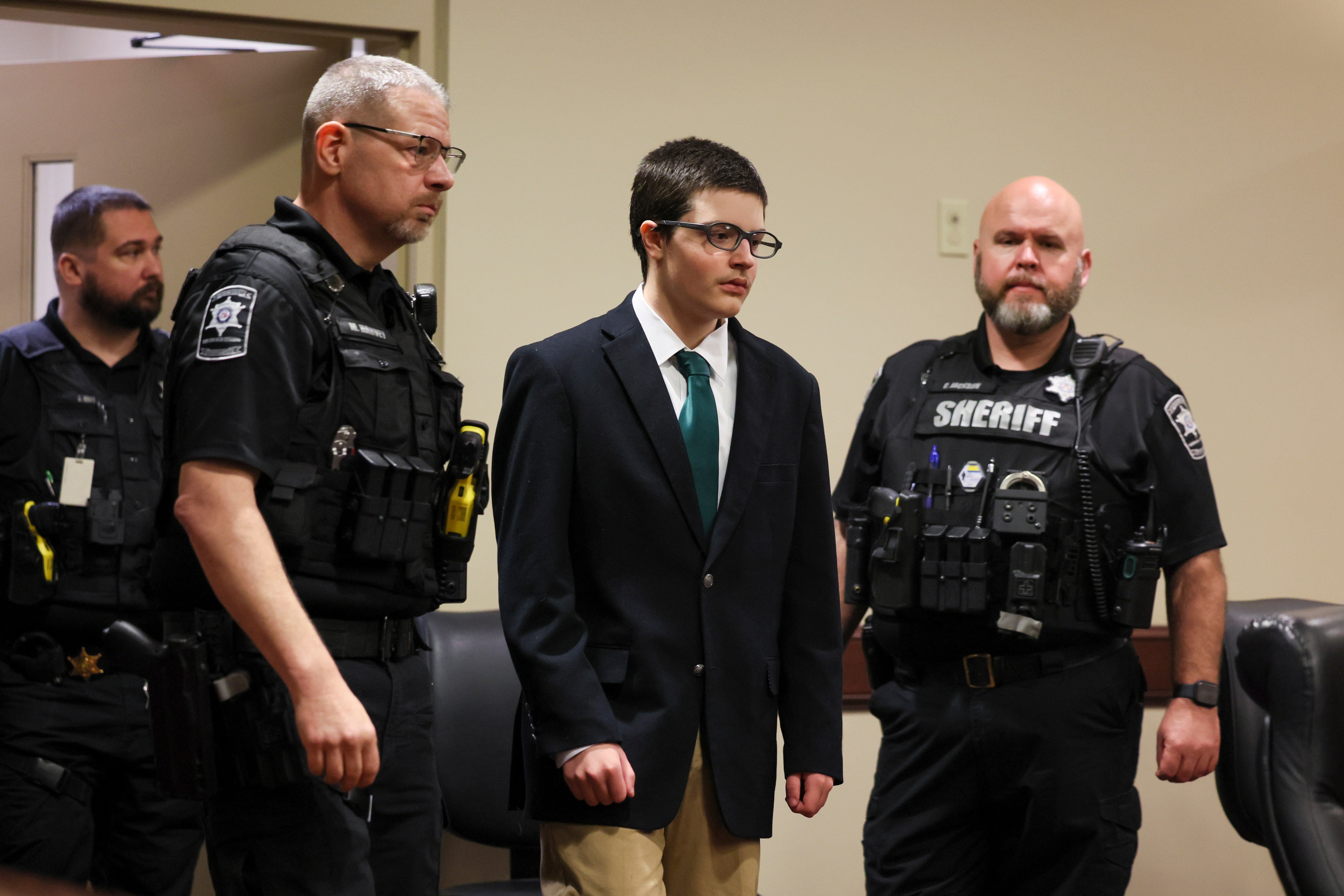 The psychologist said he did four interviews with Gray for a total of about 15 hours and also spoke to Gray's mother twice for a total of about three hours (Jason Getz/Atlanta Journal-Constitution via AP)