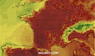 Scorching temperatures are forecast in France on Wednesday