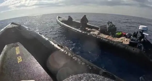 Europol police seize drugs from a boat