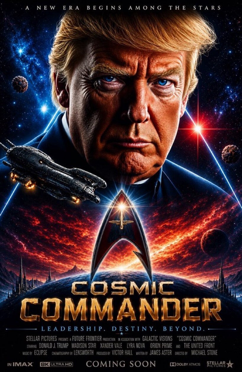 Trump appears as superhero in bizarre AI image Truth Social spree
