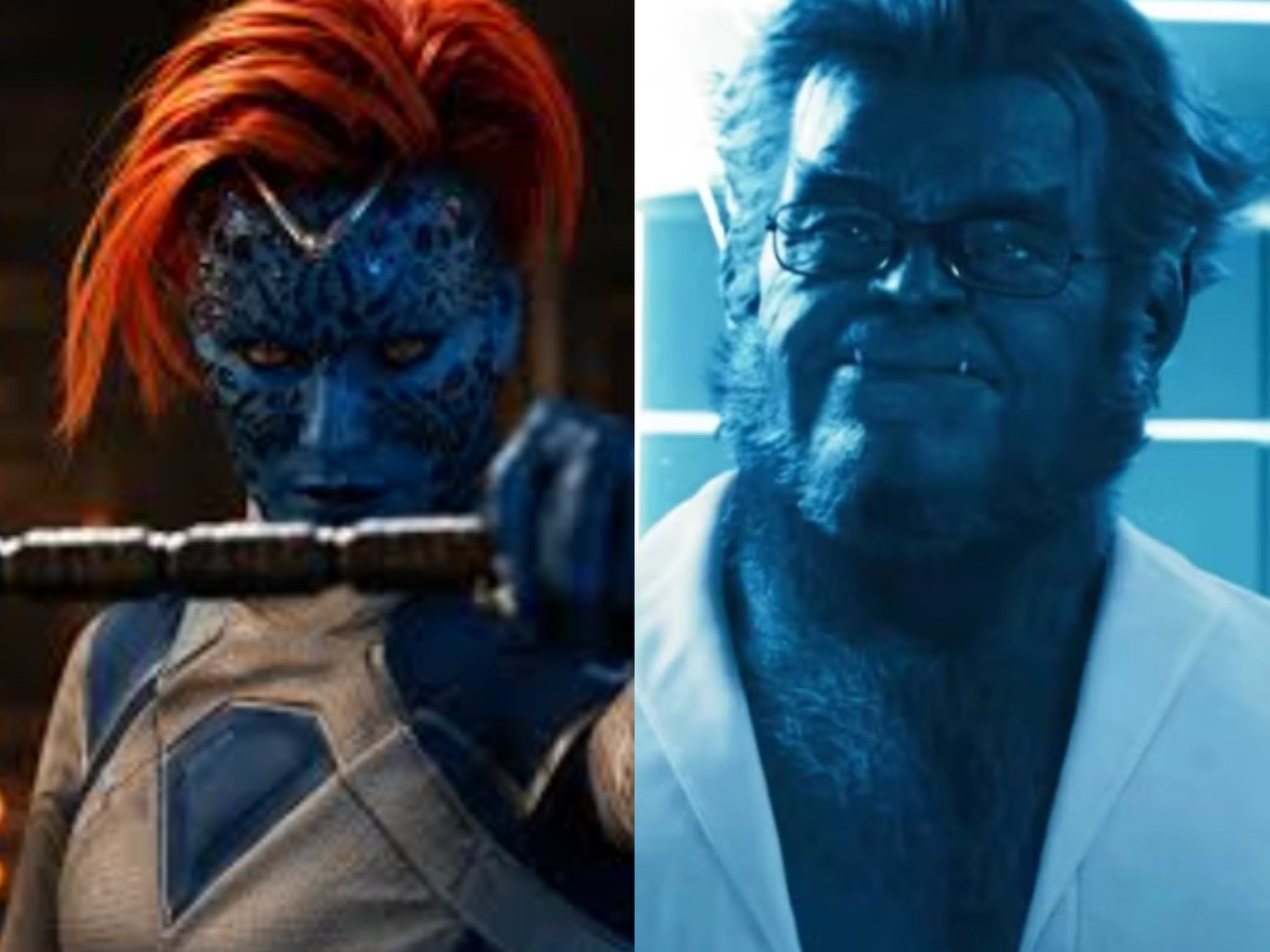 Mystique (Rebecca Romijn) und Beast (Kelsey Grammar) werden in „Avengers: Doomsday“ mitspielen