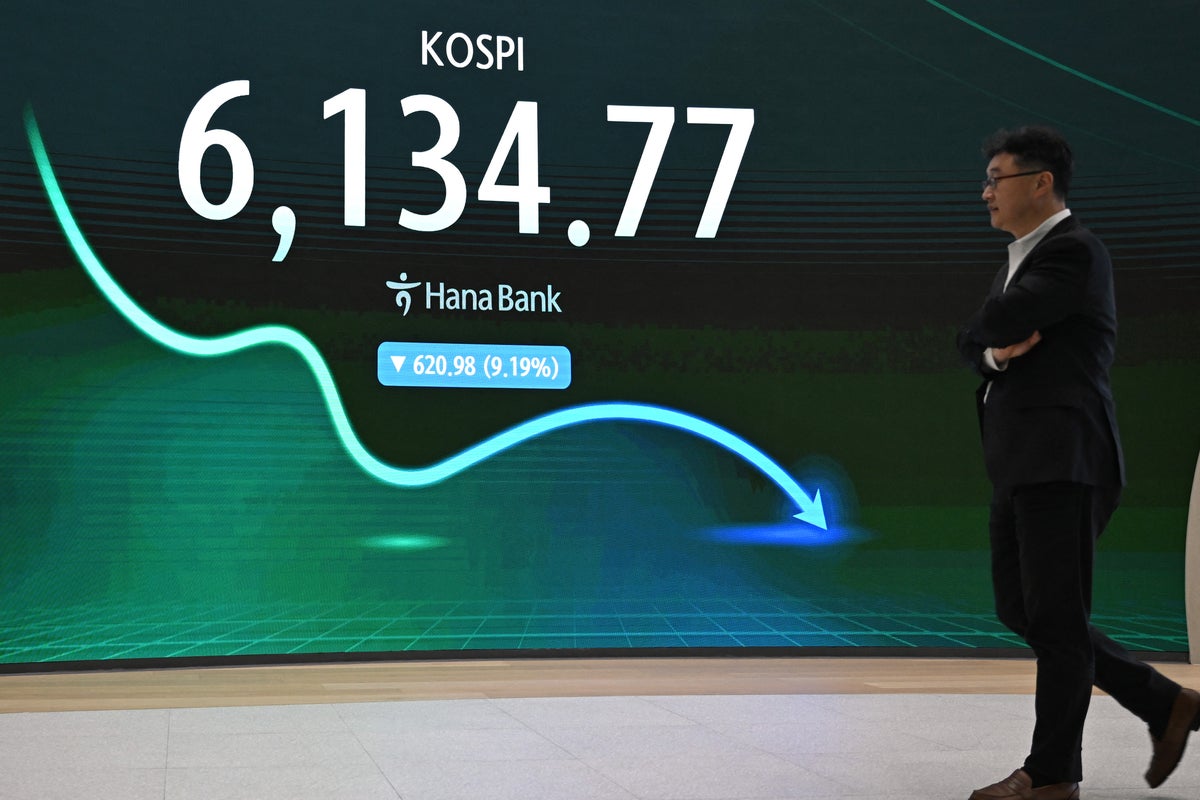 South Korea’s Kospi sinks more than 10% as memory-chip giants tumble amid concerns over new Chinese tech