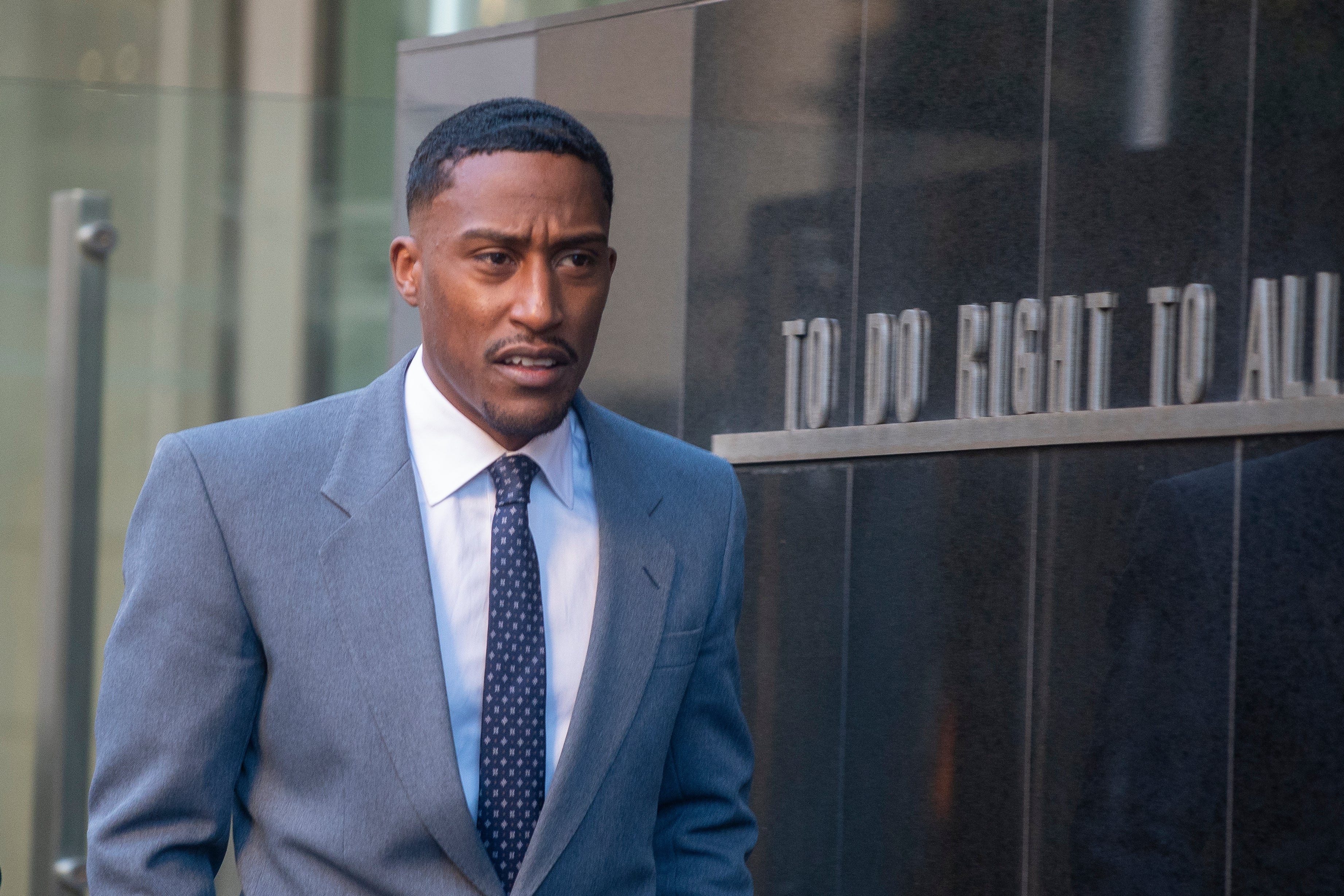 British YouTuber and rapper known as Yung Filly, whose real name is Andres Felipe Valencia Barrientos, leaves Western Australian District Court in Perth, Australia, Monday, 27 July 2026