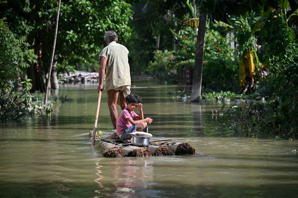 Shocking images show scale of devastation as Assam floods death toll rises to 68