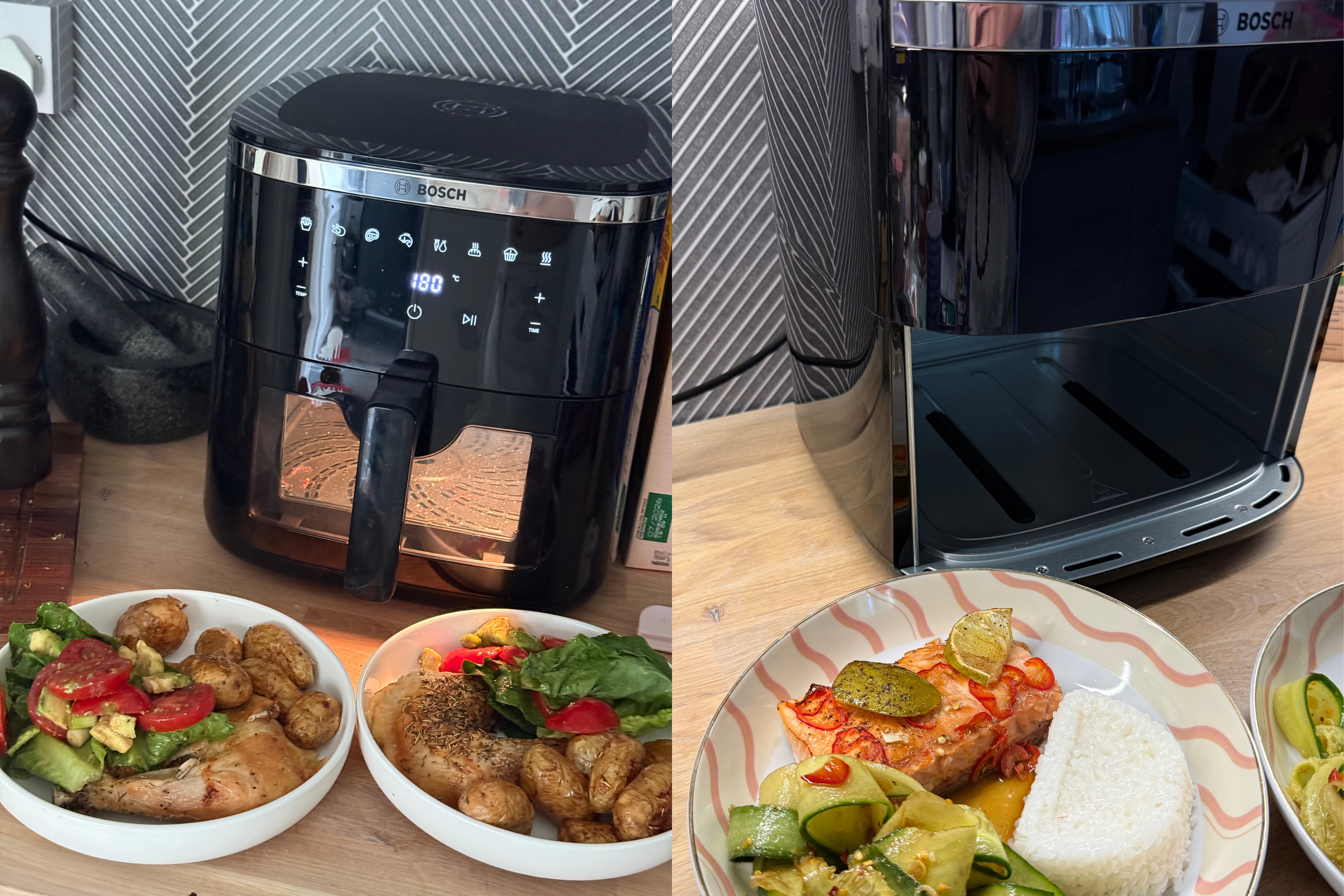 From crispy new potatoes to succulent salmon, the Bosch series six handled everything I threw at it with ease (Lucy Smith/The Independent)
