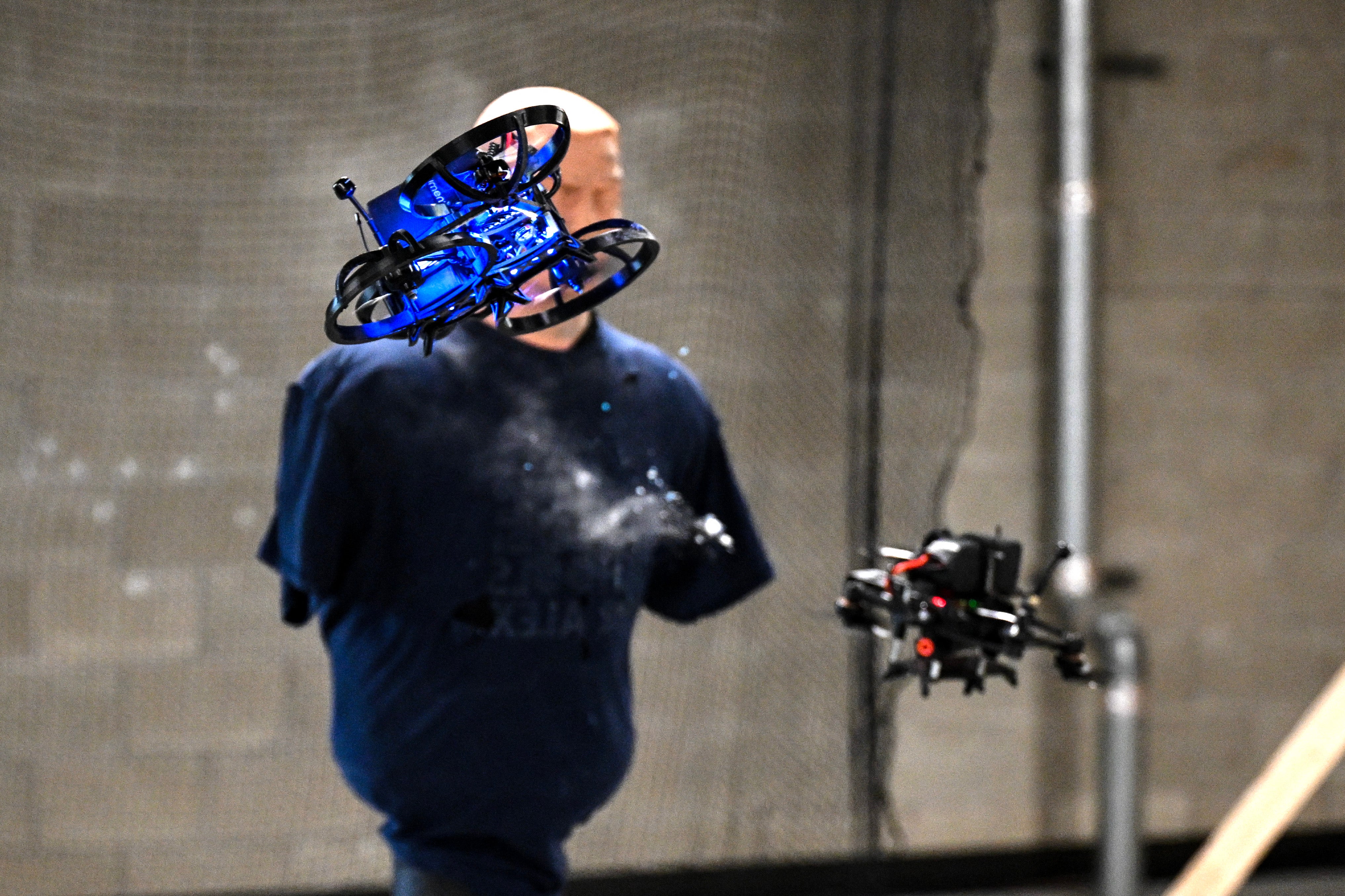 The drones have an array of features that they can use to confront shooters