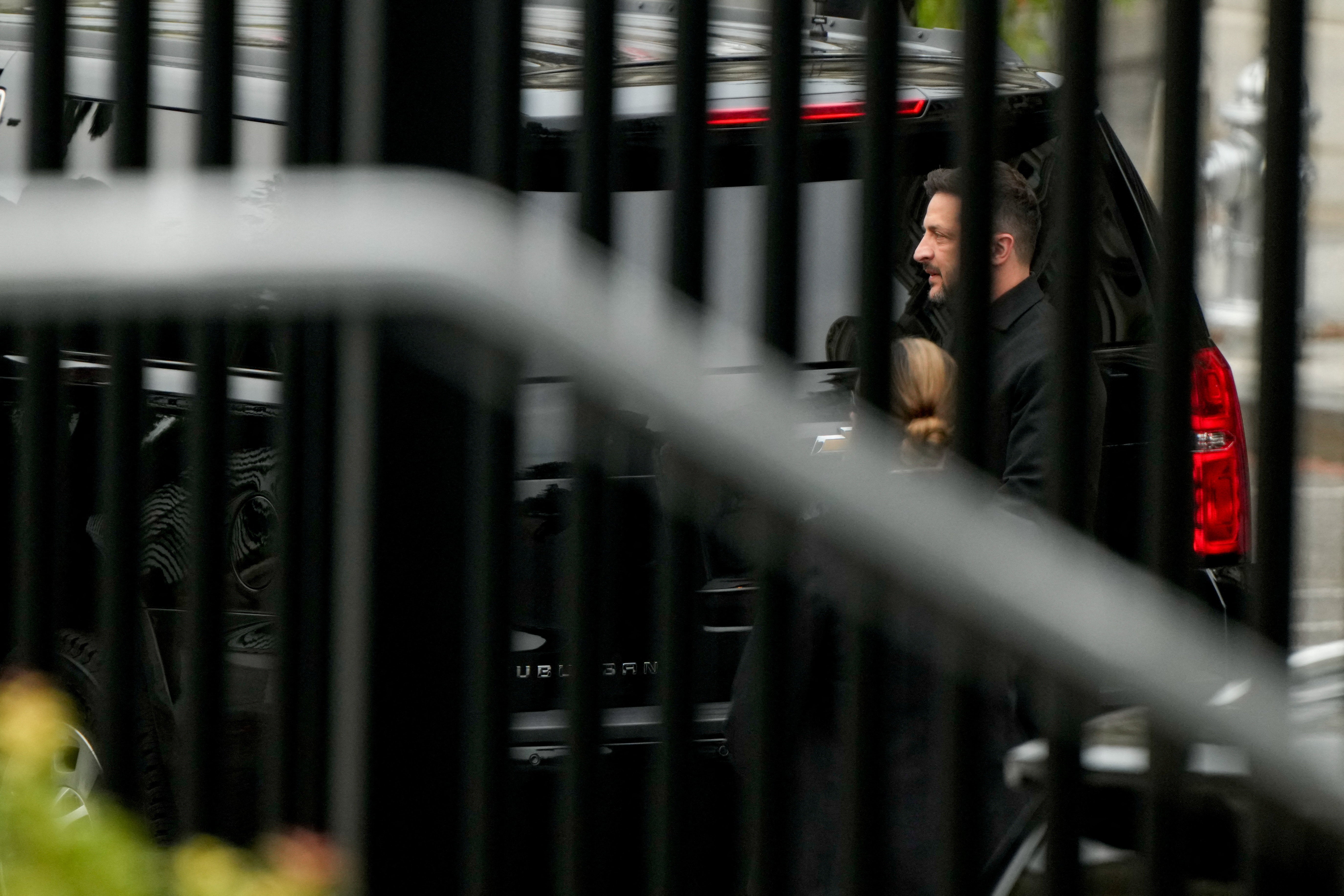 Ukrainian President Volodymyr Zelensky arrives at the White House (Reuters)