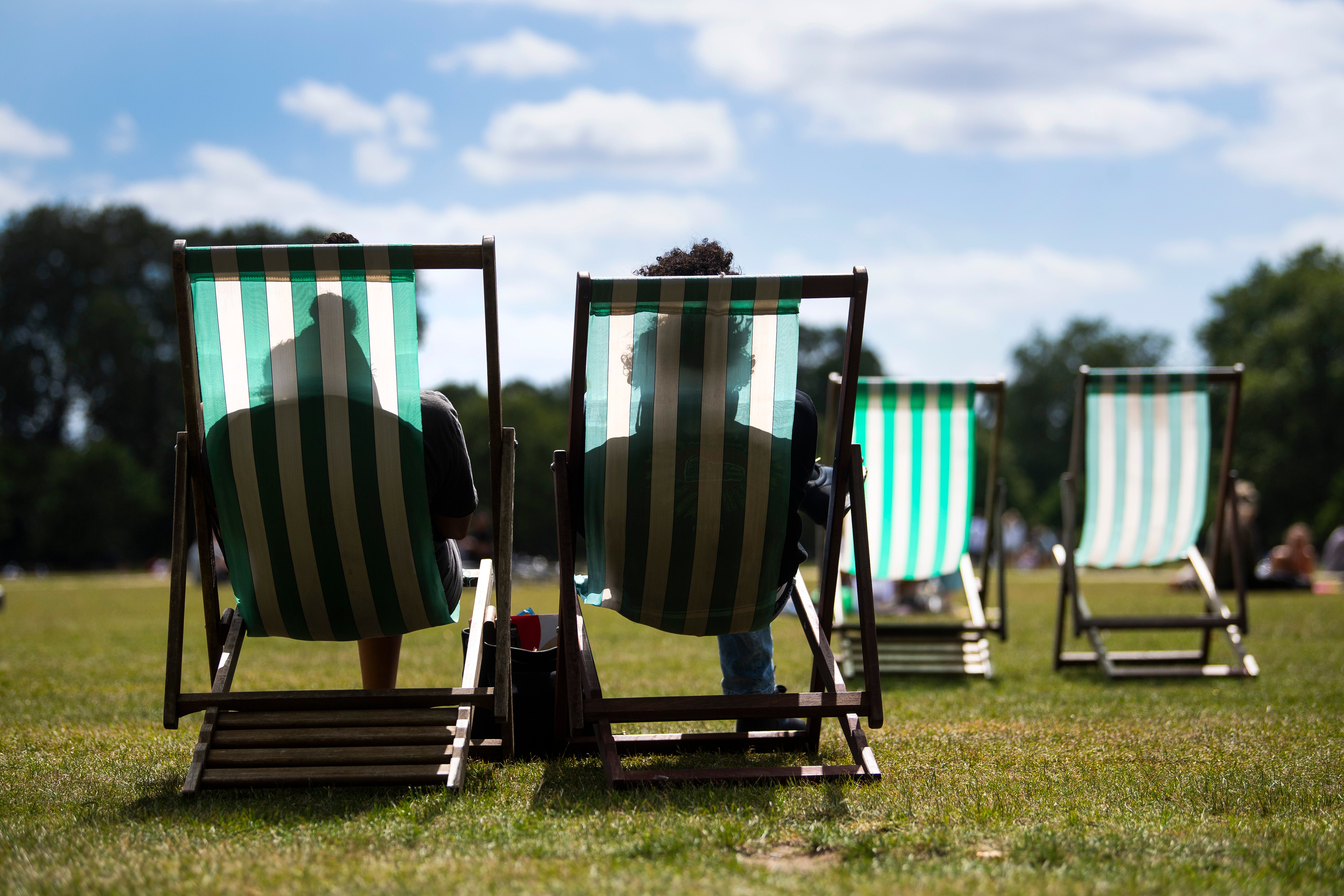 Warnings have been issued about placing deckchairs under tree branches (Victoria Jones/PA)