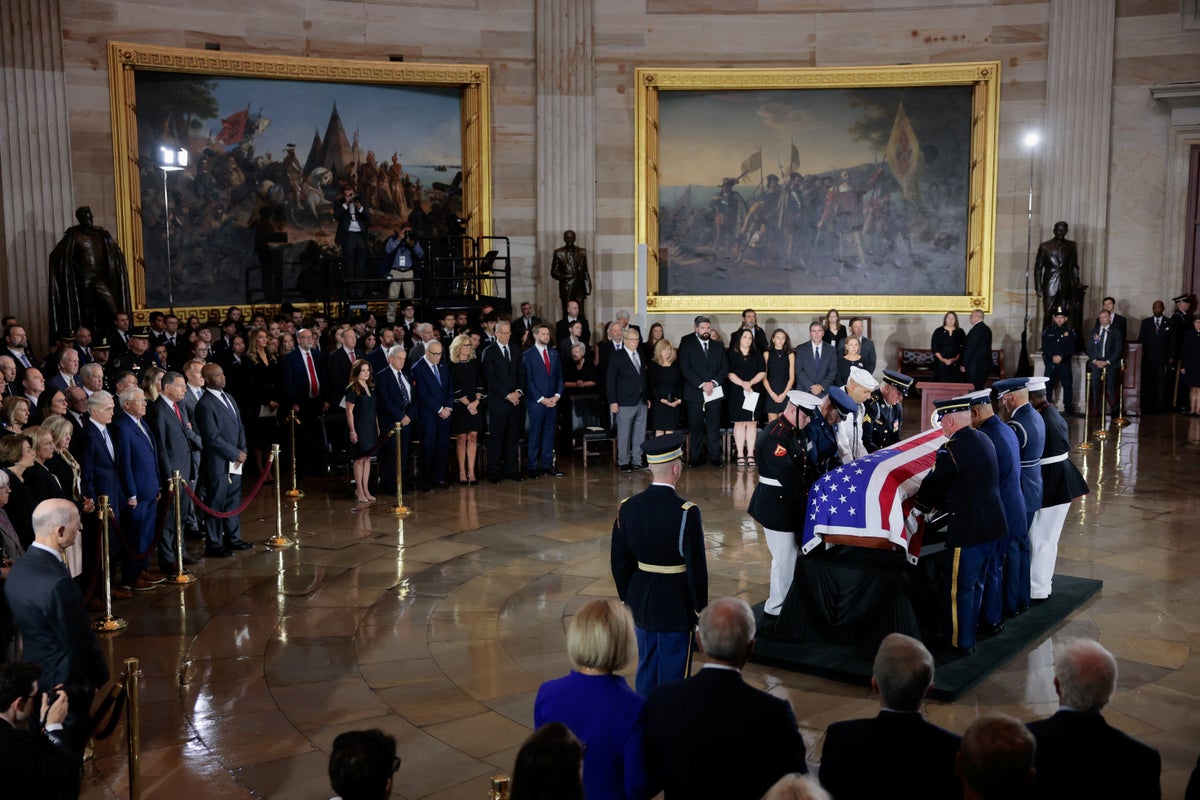 Lindsey Graham funeral updates: Trump recalls that late ally ‘liked war’ as senator’s casket arrives at Capitol