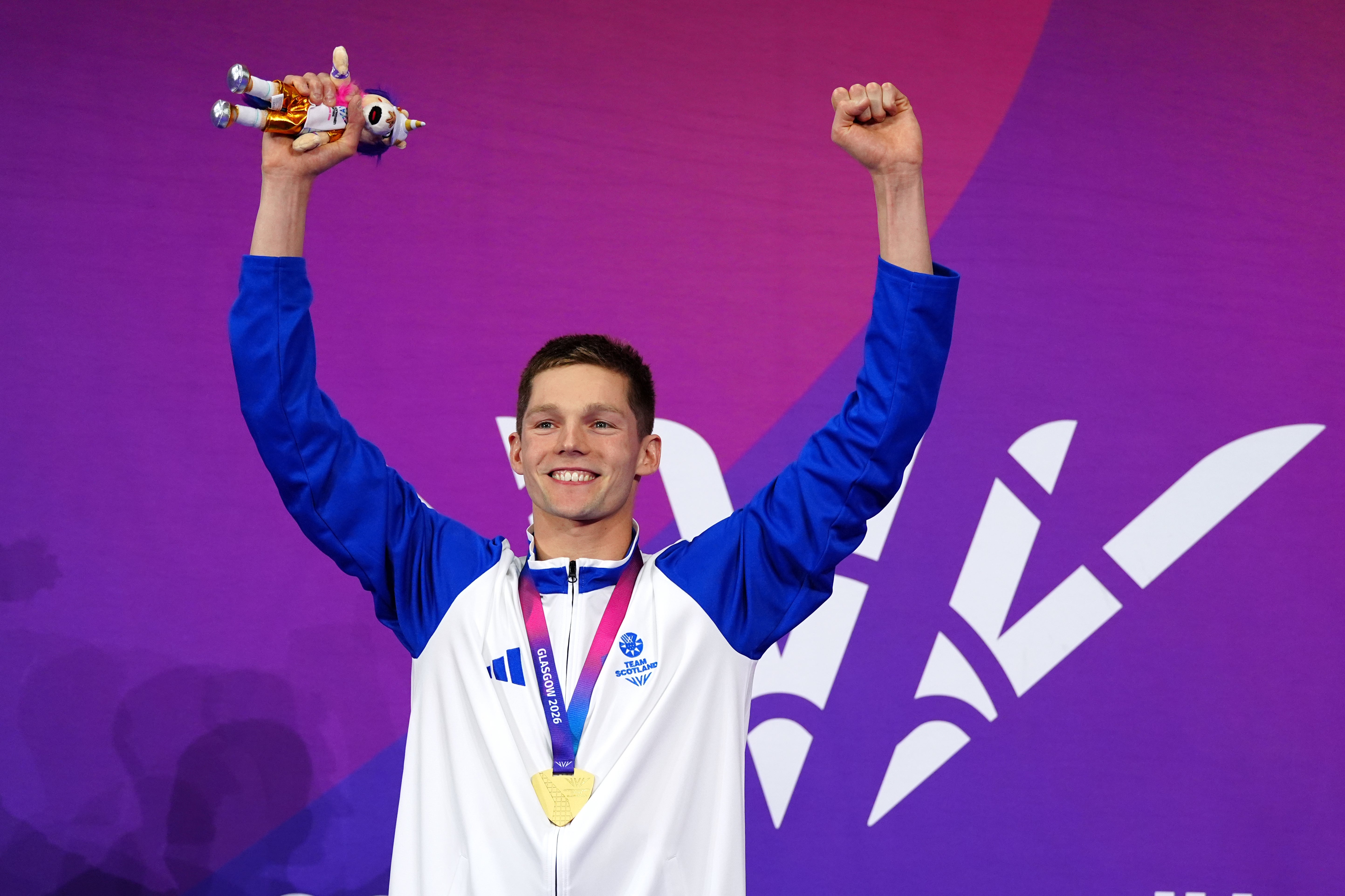 Duncan Scott won 200m individual medley gold (Owen Humphreys/PA)