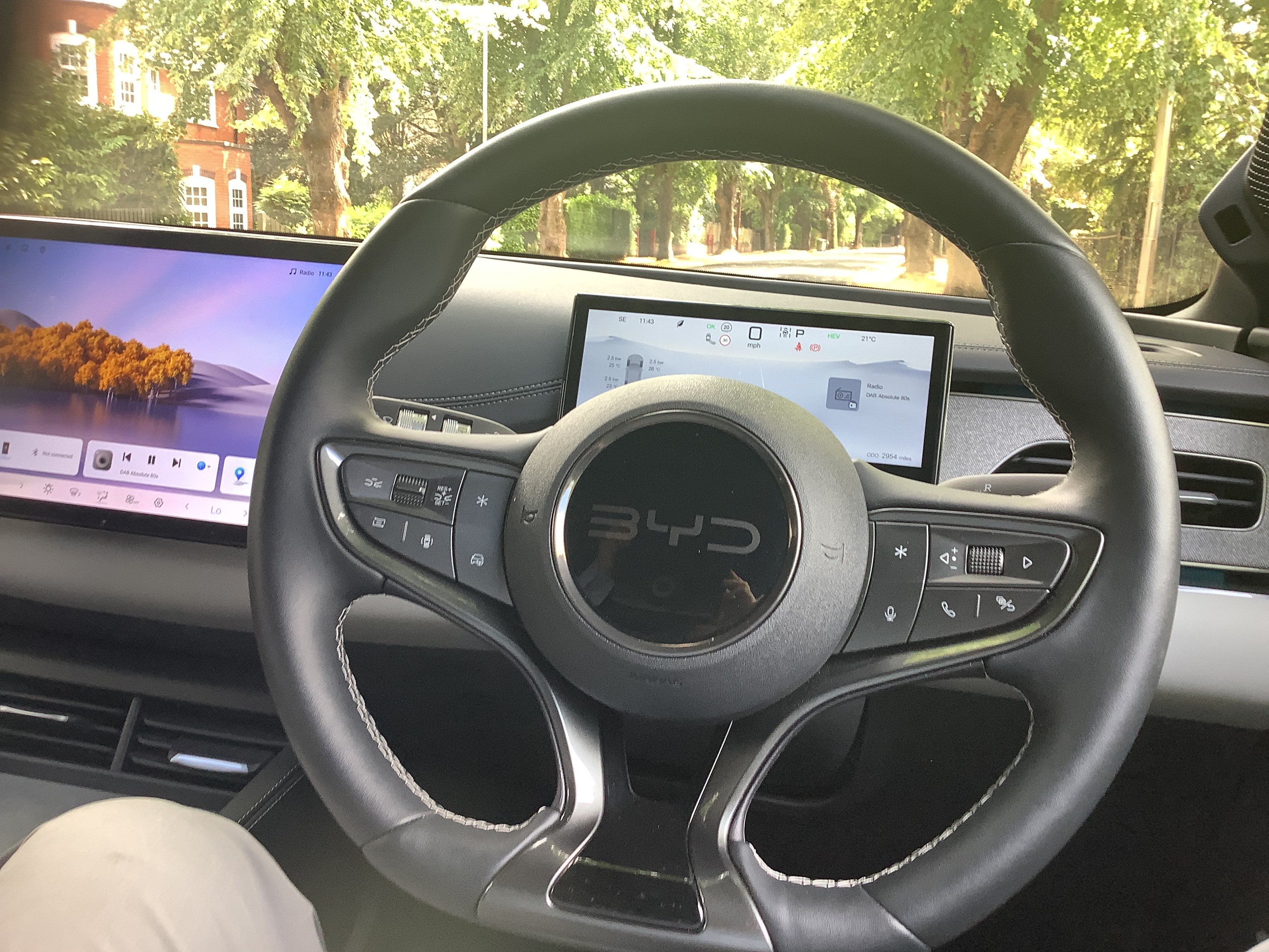 The light-grey graphics used in the dash and having to use the touchscreen a bit too much are staples of Chinese-designed cars