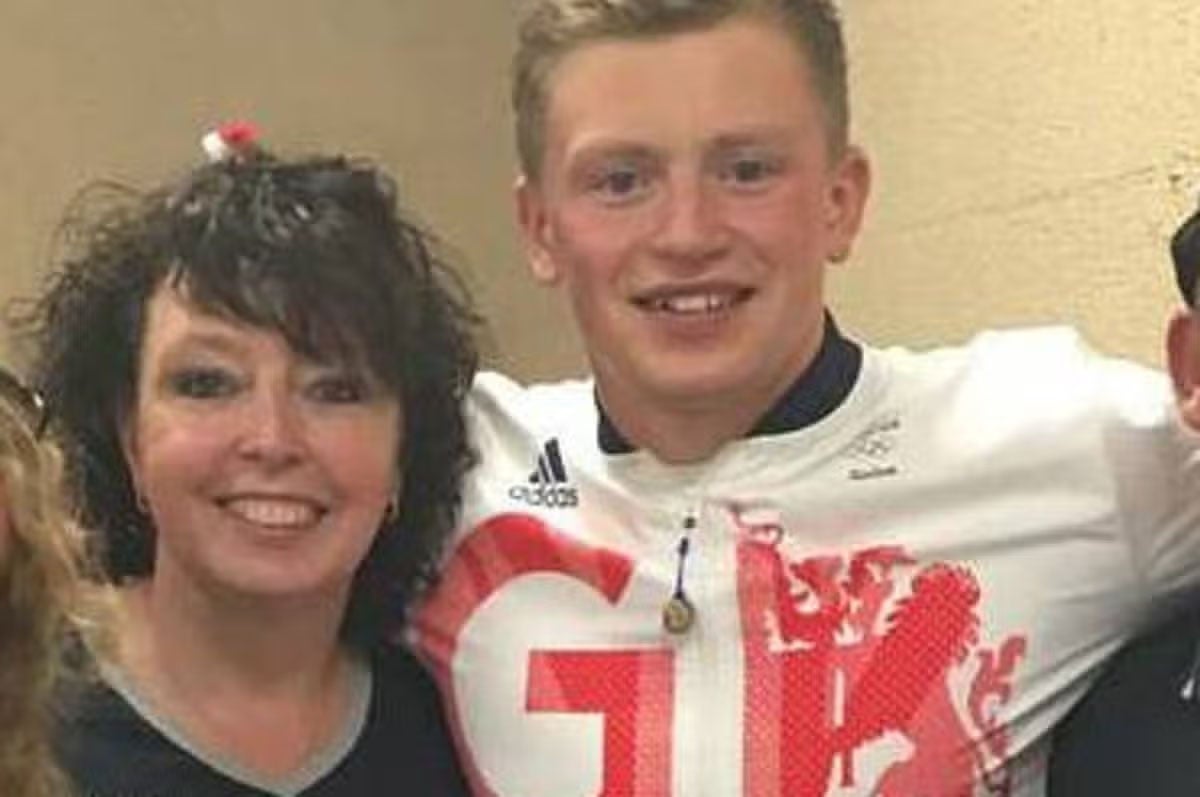 Adam Ramsay-Peaty with his mother Caroline (Instagram/@caroline_peaty)