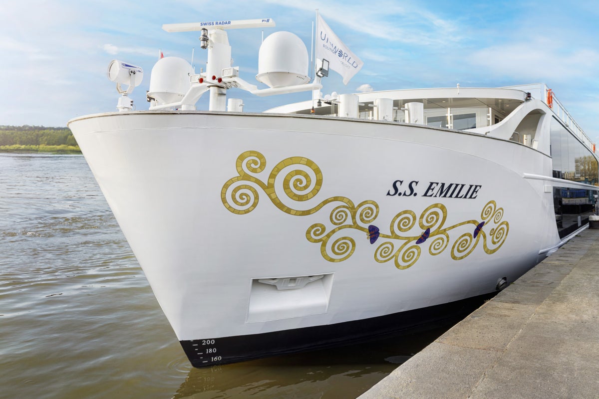 SS Emilie is among ships affected by low water levels on the Danube (Uniworld)