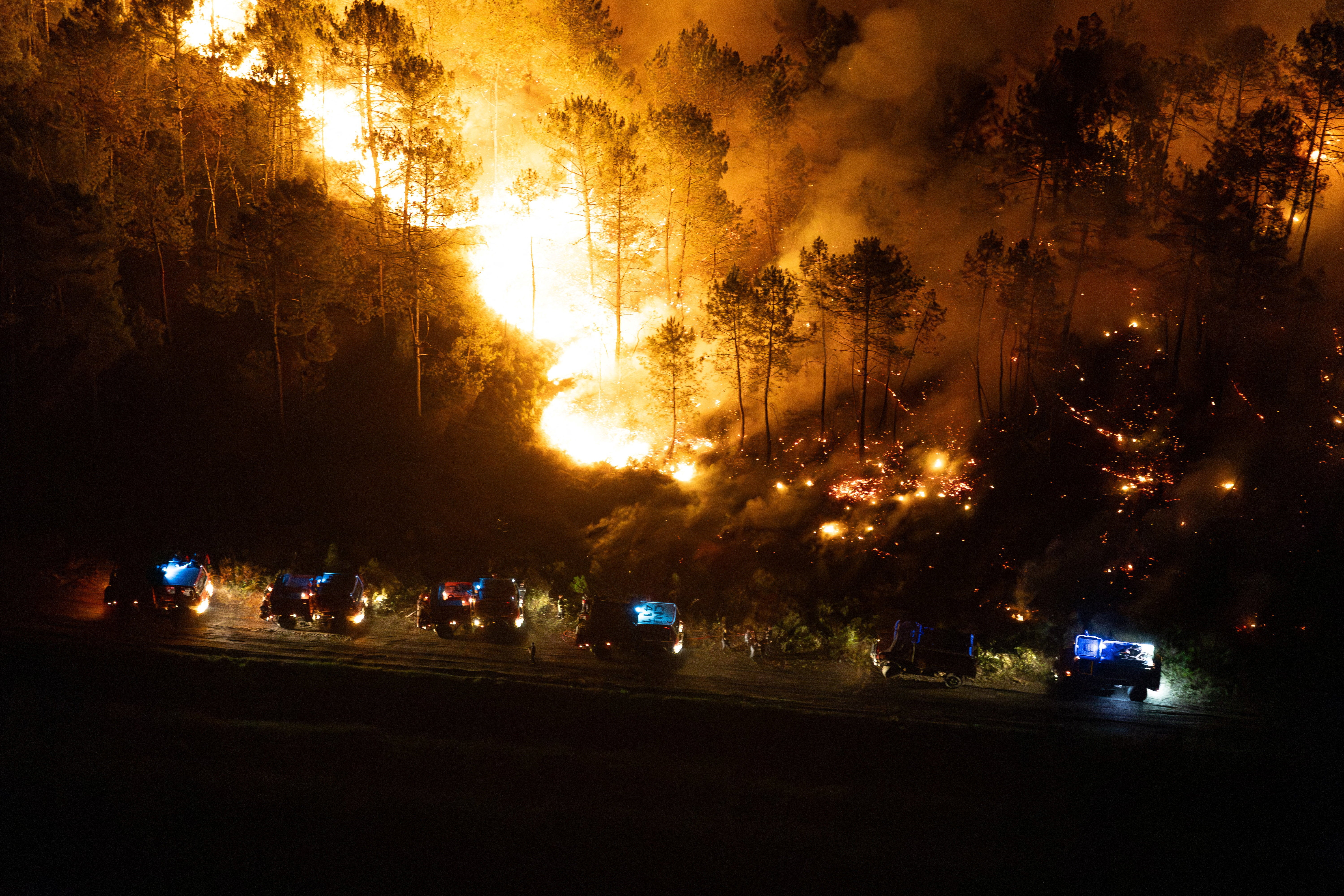 Wildfires continue to rage across Southern France and Spain (Reuters)