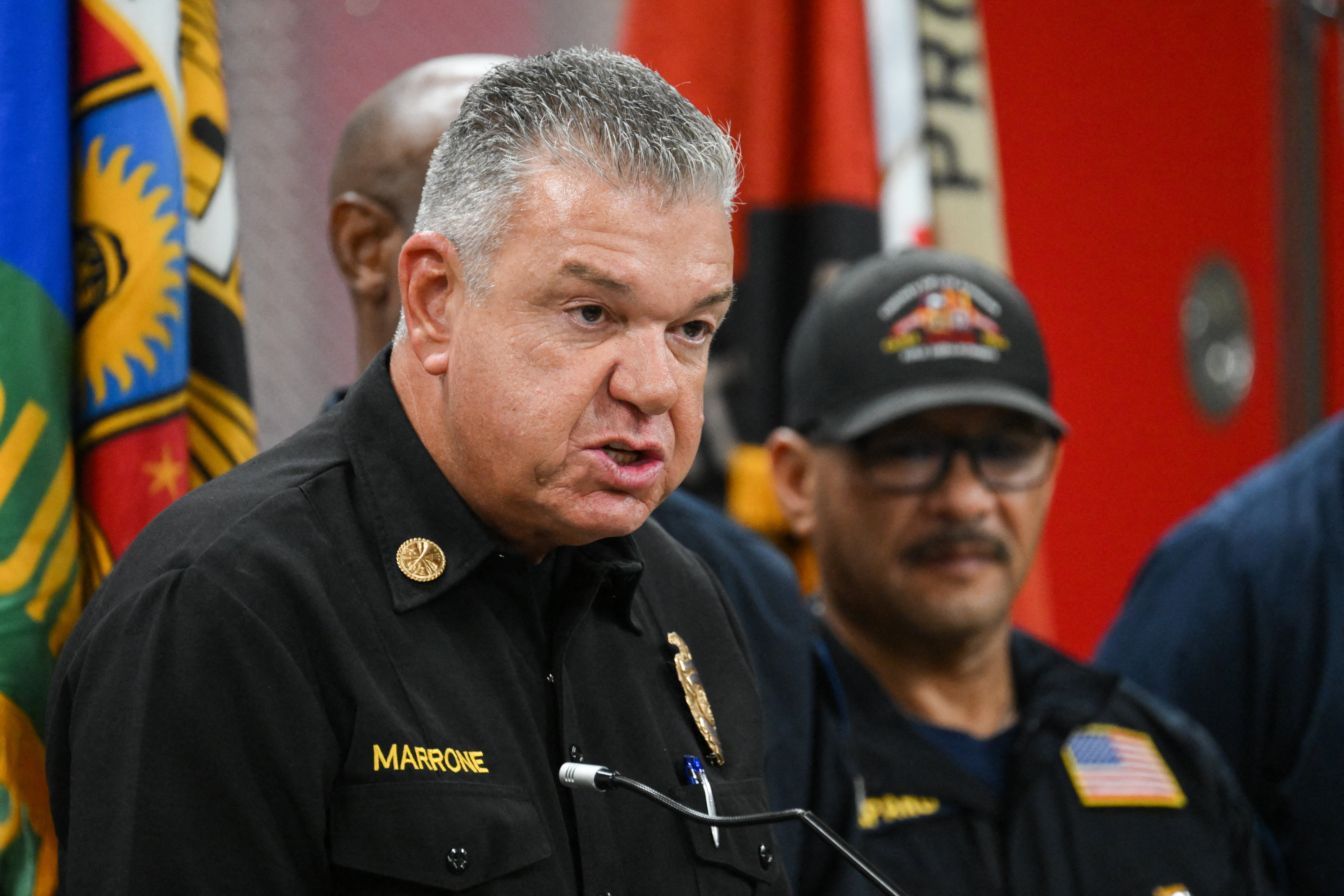 Forman says Fire Chief Anthony C. Marrone, shown here, allegedly told senior staff during a March 2023 meeting that the department intended to promote more women and people of color.