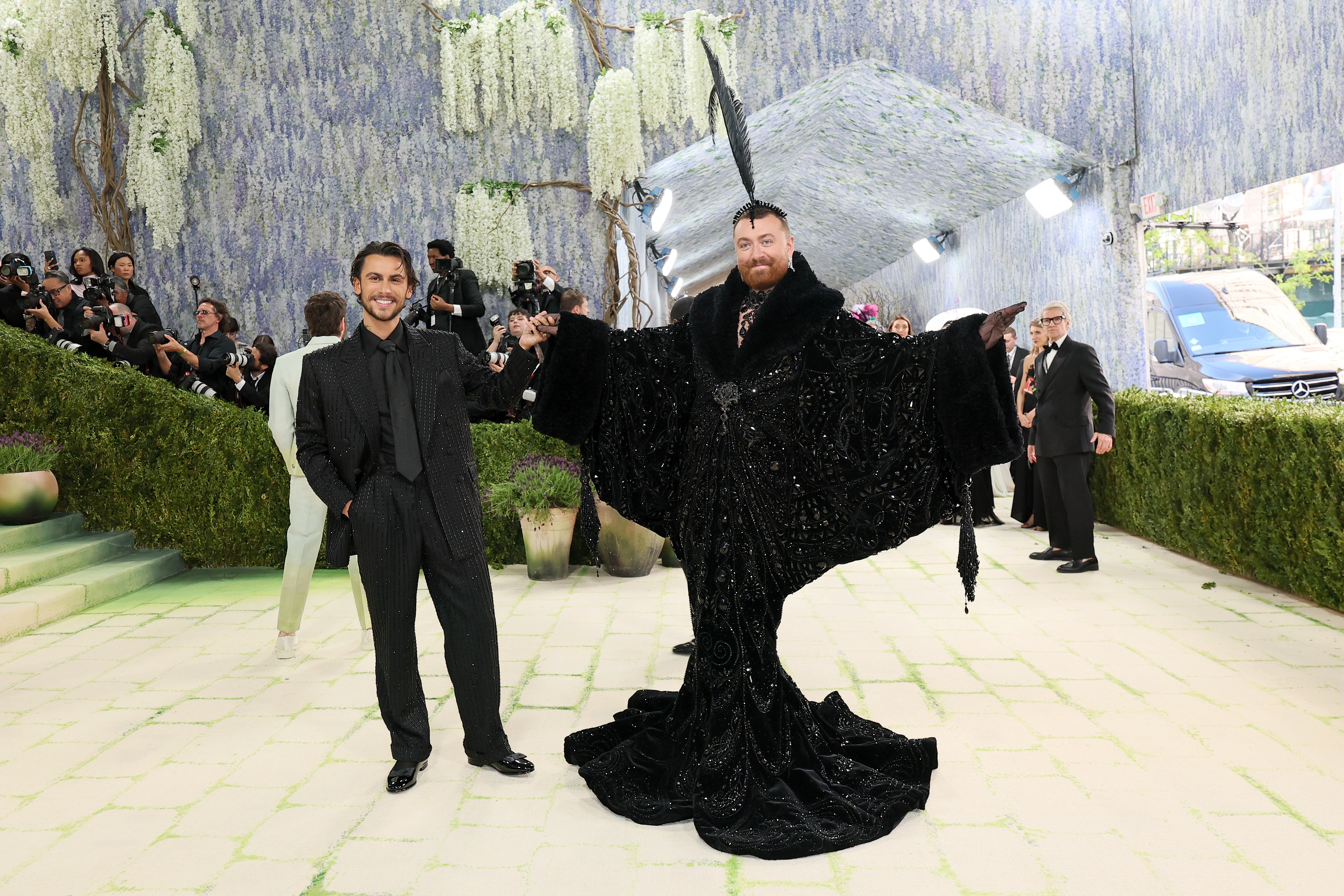 Christian Cowan and Sam Smith at the 2026 Met Gala