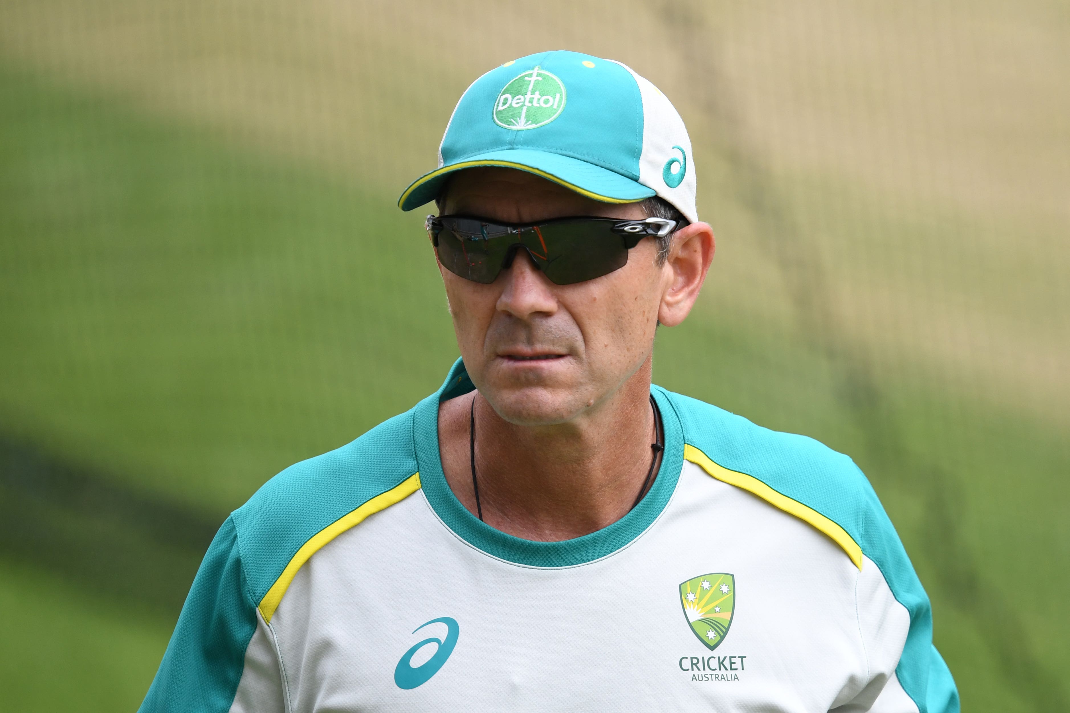 Justin Langer has been linked with the England vacancy (Darren England via AAP)